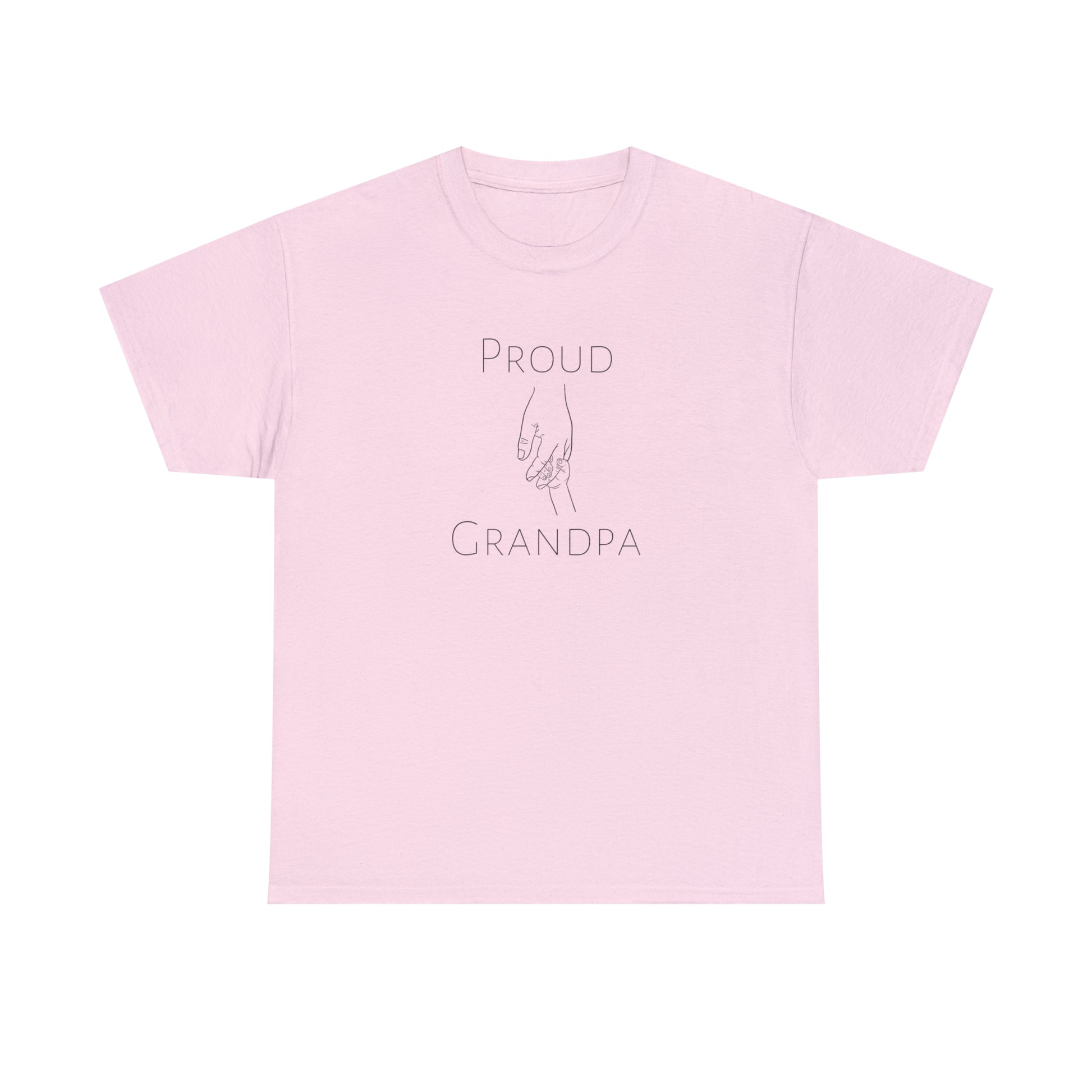 Family love t-shirt with grandpa and child holding hands
