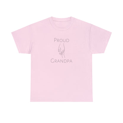 Family love t-shirt with grandpa and child holding hands
