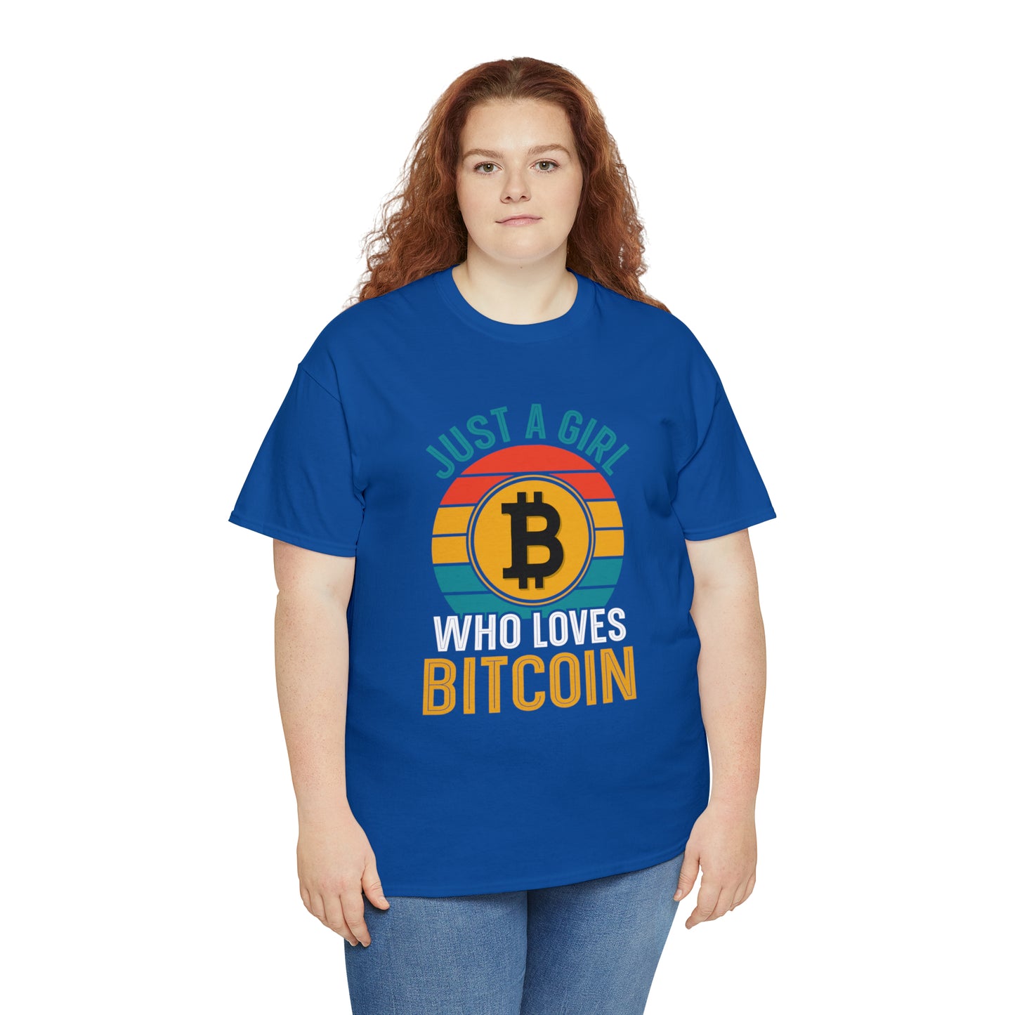 "Just A Girl Who Loves Bitcoin" T-Shirt - Weave Got Gifts - Unique Gifts You Won’t Find Anywhere Else!