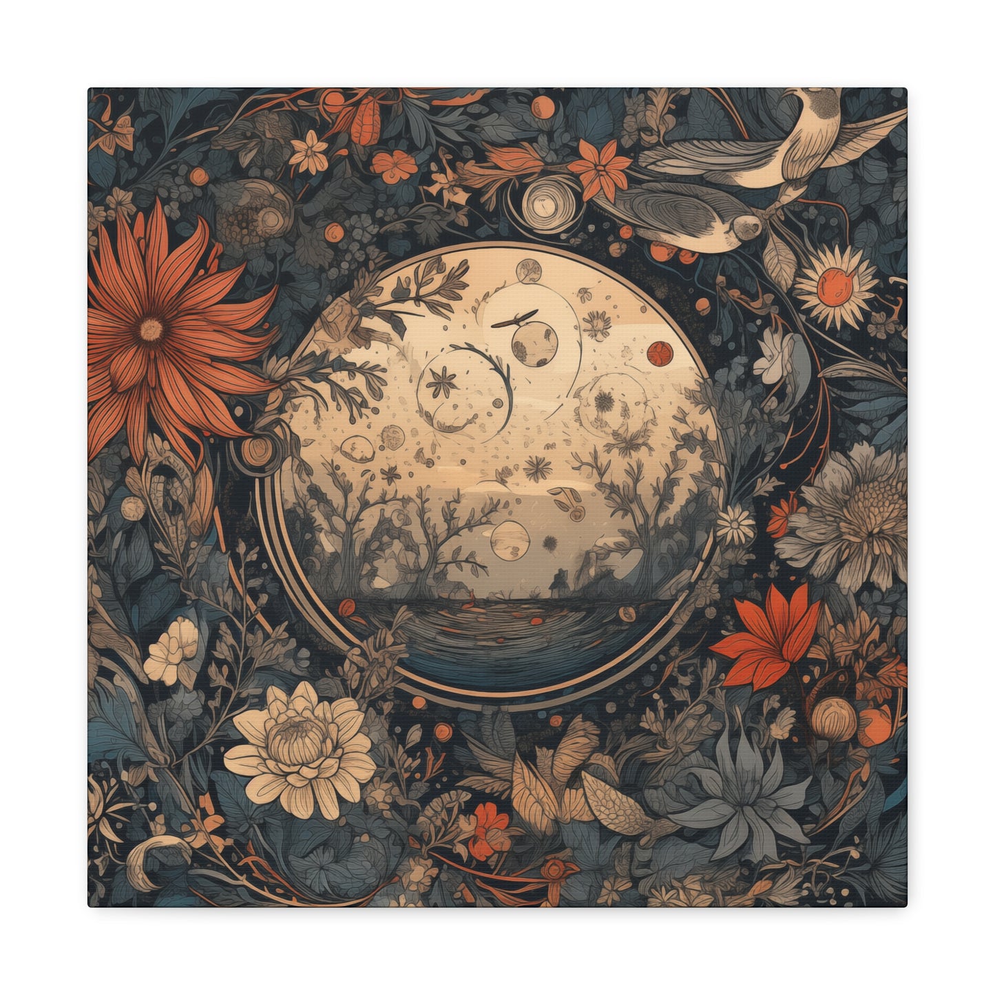 "Floral Celestial" Canvas Print - Weave Got Gifts - Unique Gifts You Won’t Find Anywhere Else!