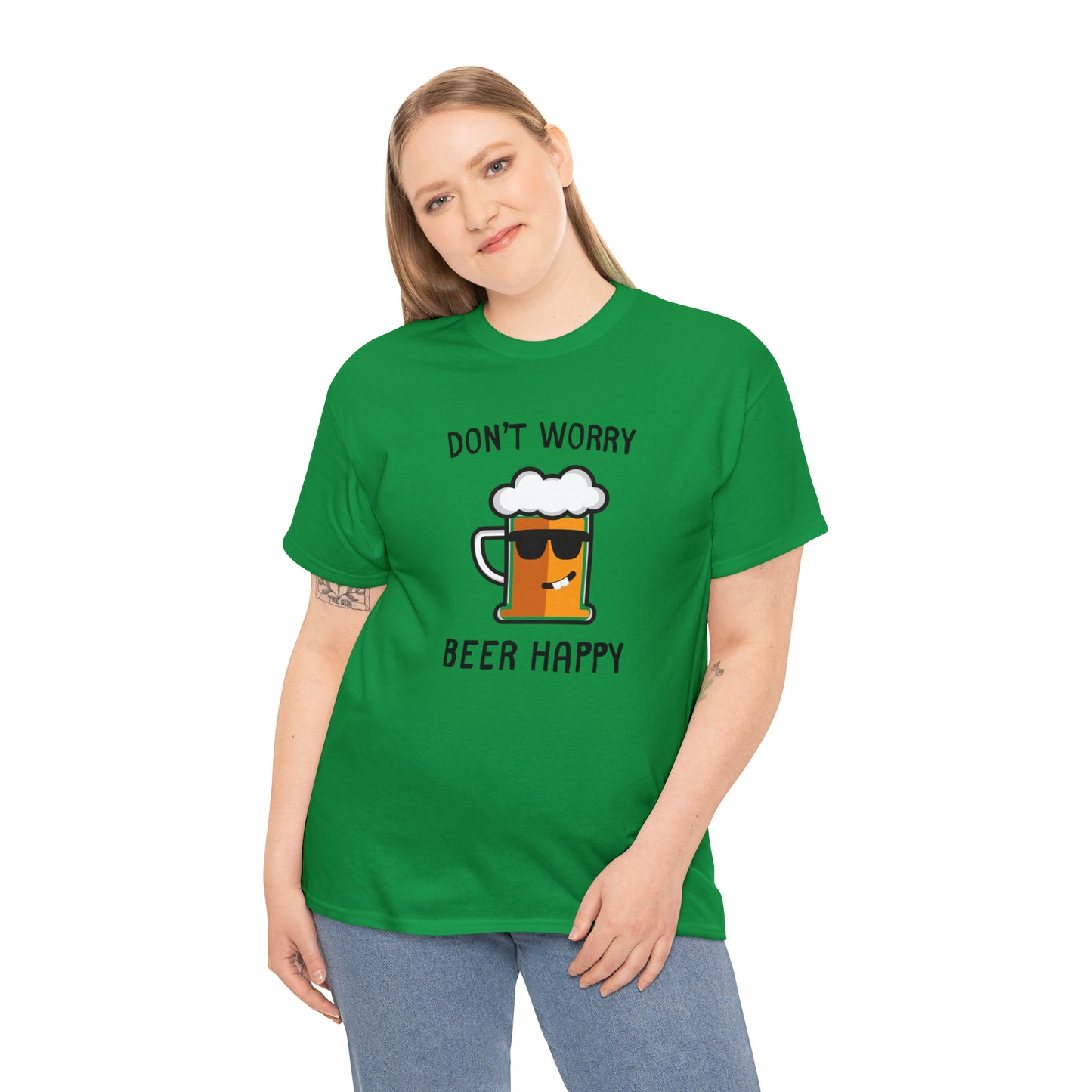 "Don't Worry, Beer Happy" T-Shirt - Weave Got Gifts - Unique Gifts You Won’t Find Anywhere Else!