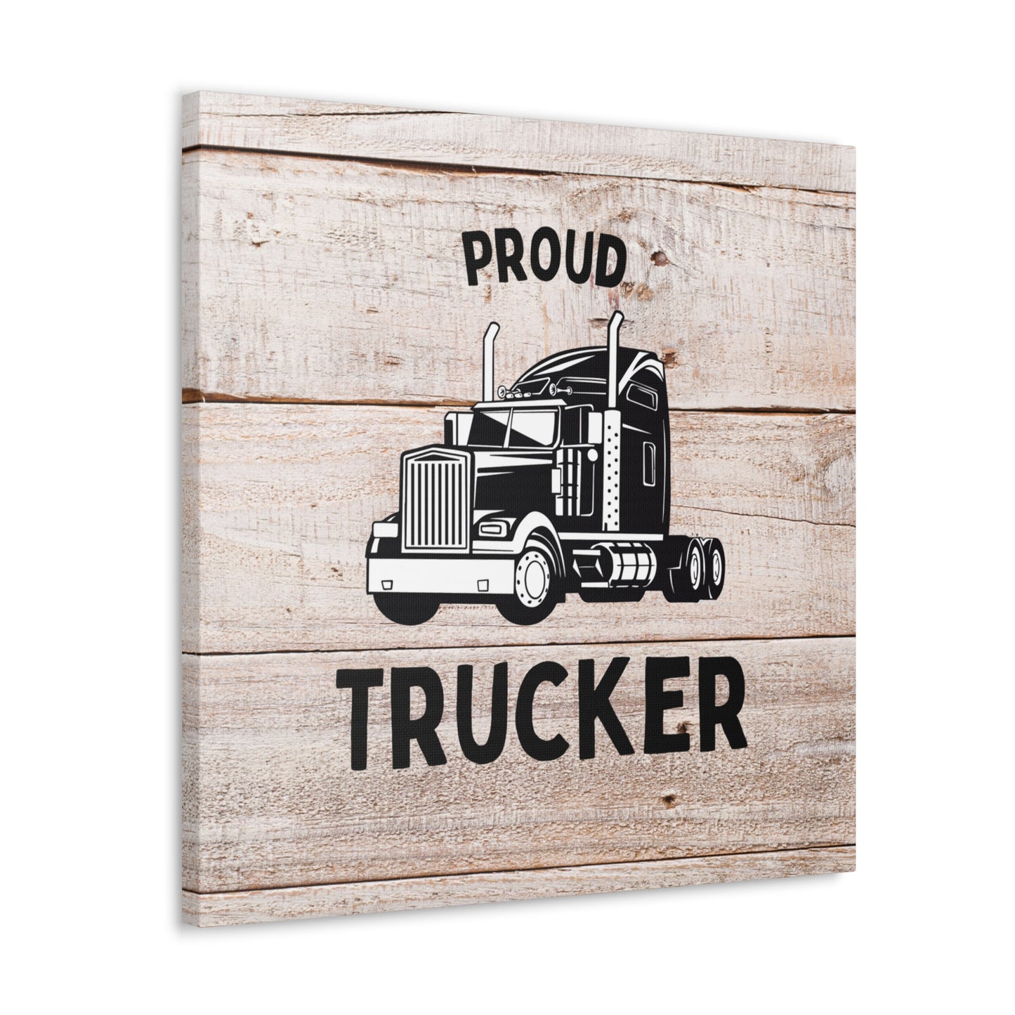 "Proud Trucker" Wall Art - Weave Got Gifts - Unique Gifts You Won’t Find Anywhere Else!