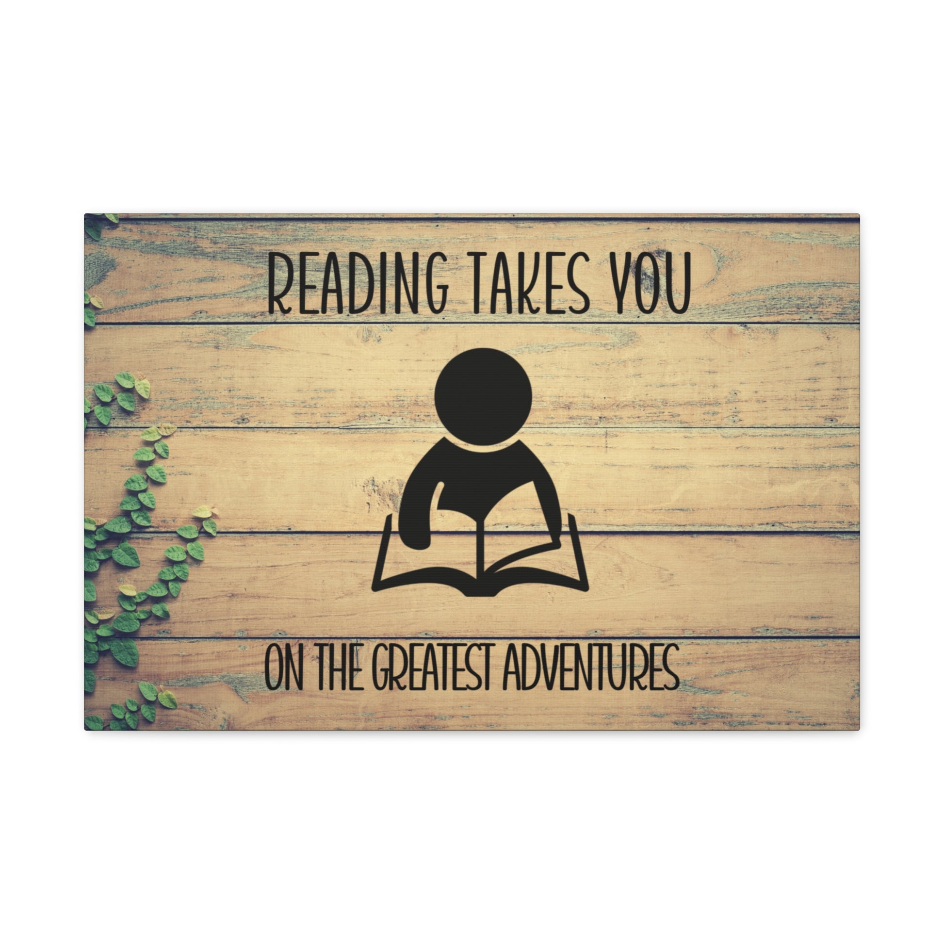 "Readings Takes You On The Greatest Adventures" Wall Art - Weave Got Gifts - Unique Gifts You Won’t Find Anywhere Else!