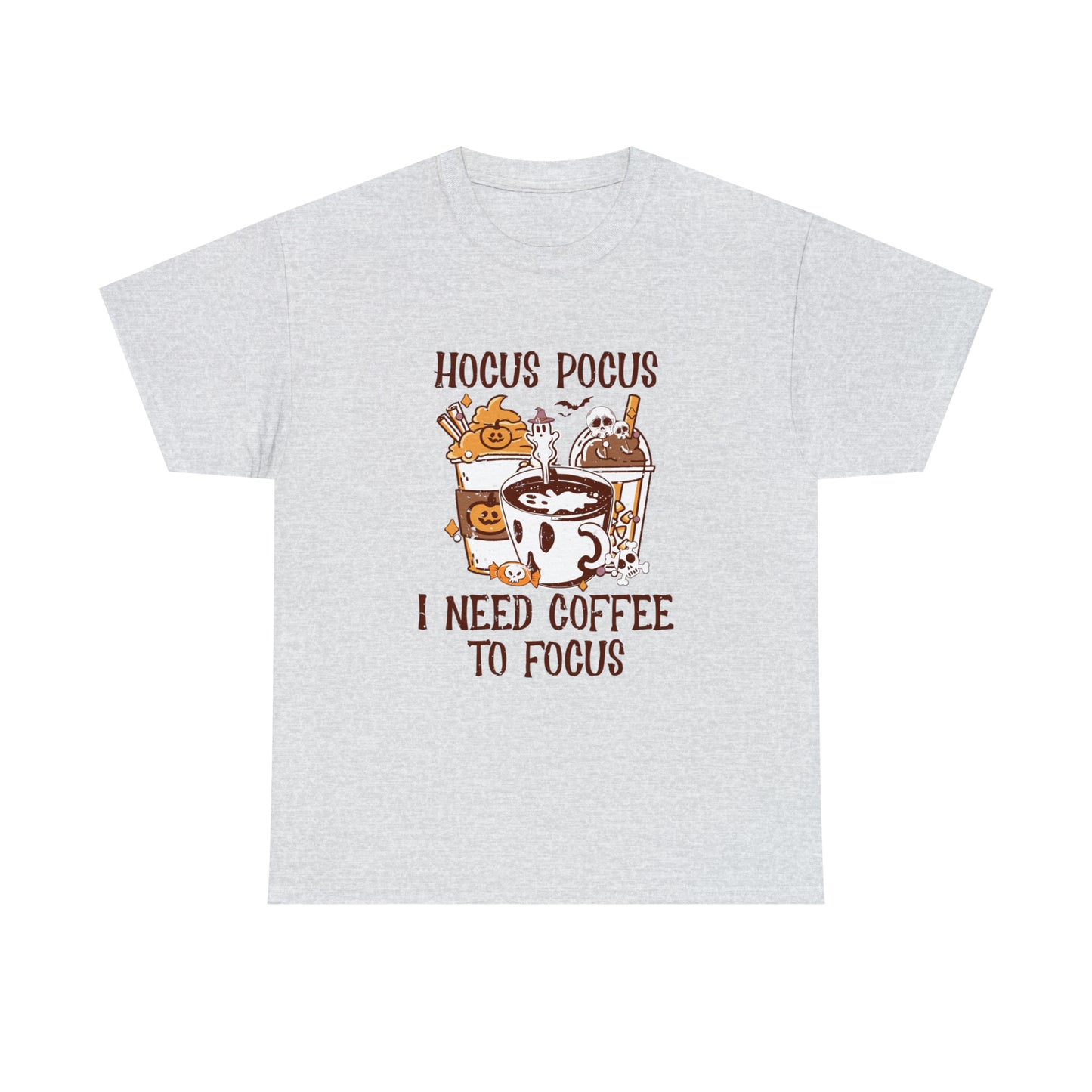 "Hocus Pocus, I Need Coffee To Focus" T-Shirt - Weave Got Gifts - Unique Gifts You Won’t Find Anywhere Else!