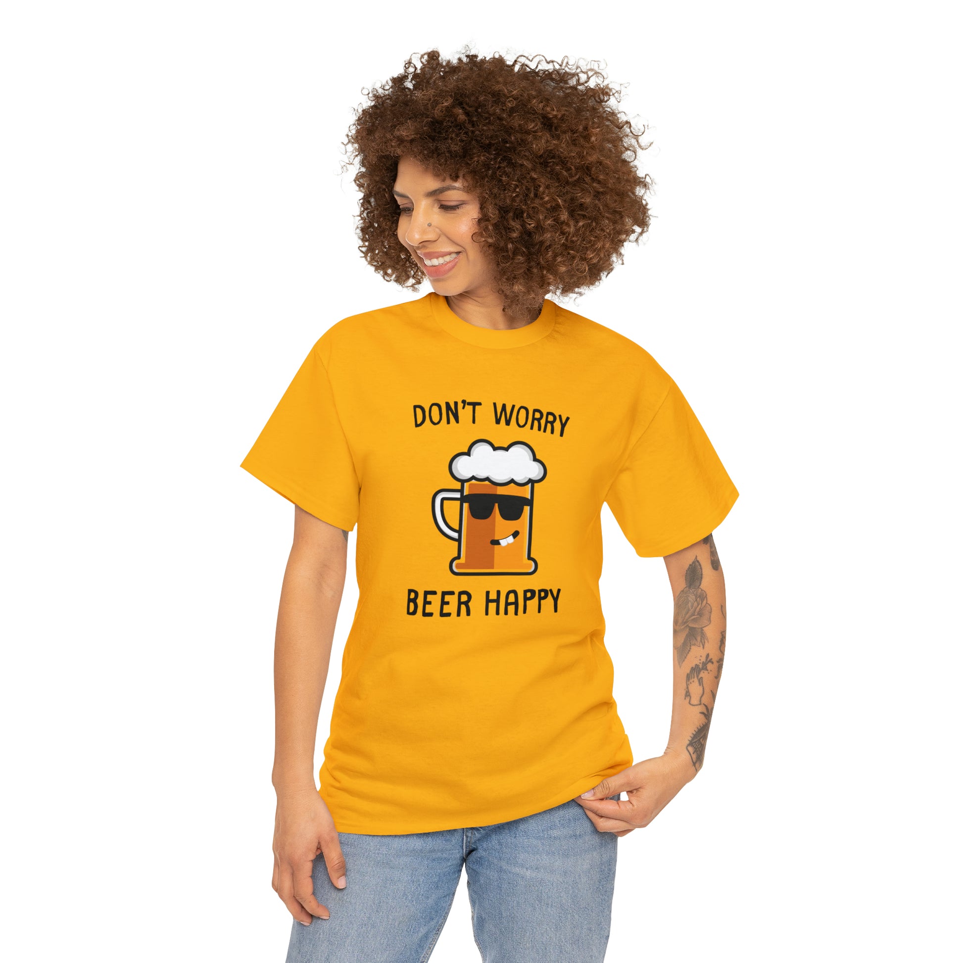 "Don't Worry, Beer Happy" T-Shirt - Weave Got Gifts - Unique Gifts You Won’t Find Anywhere Else!