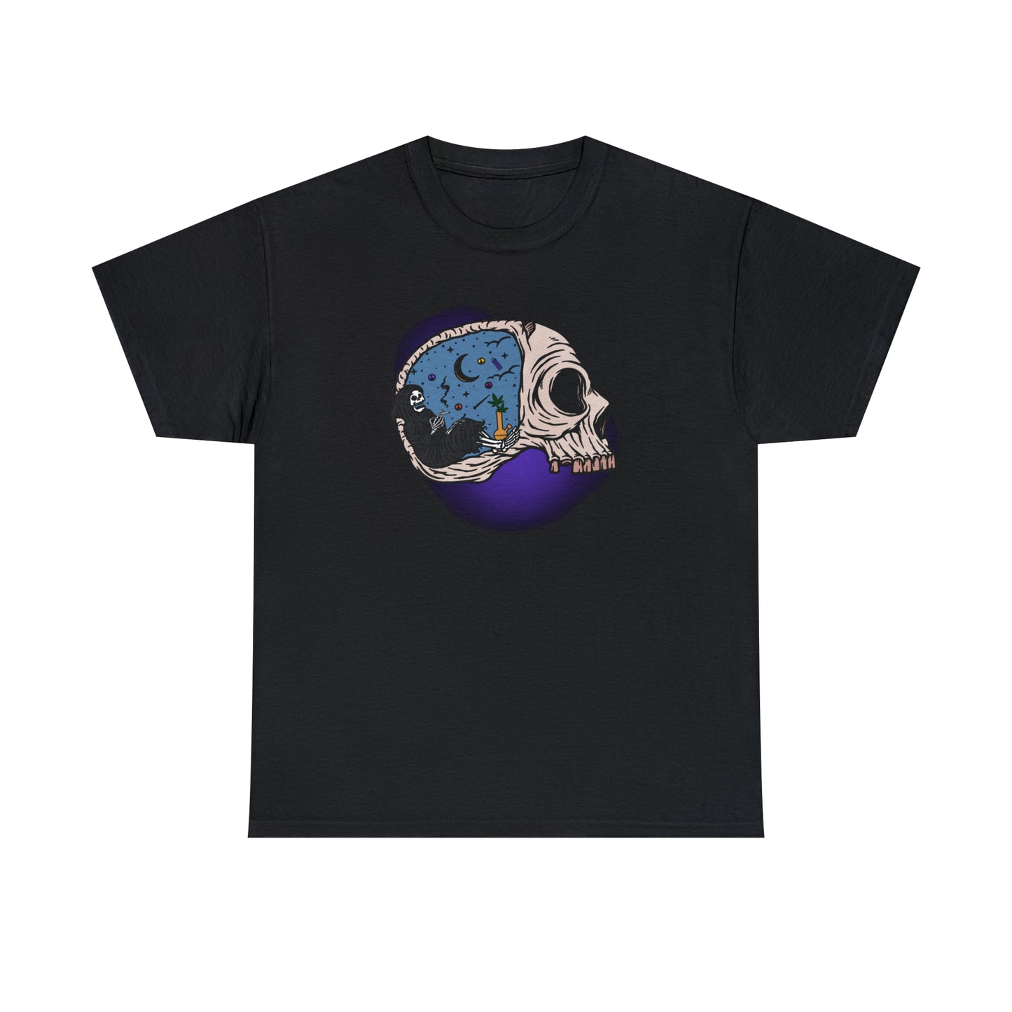 "Grim Reaper Inside Skull Smoking Cannabis" T-Shirt - Weave Got Gifts - Unique Gifts You Won’t Find Anywhere Else!