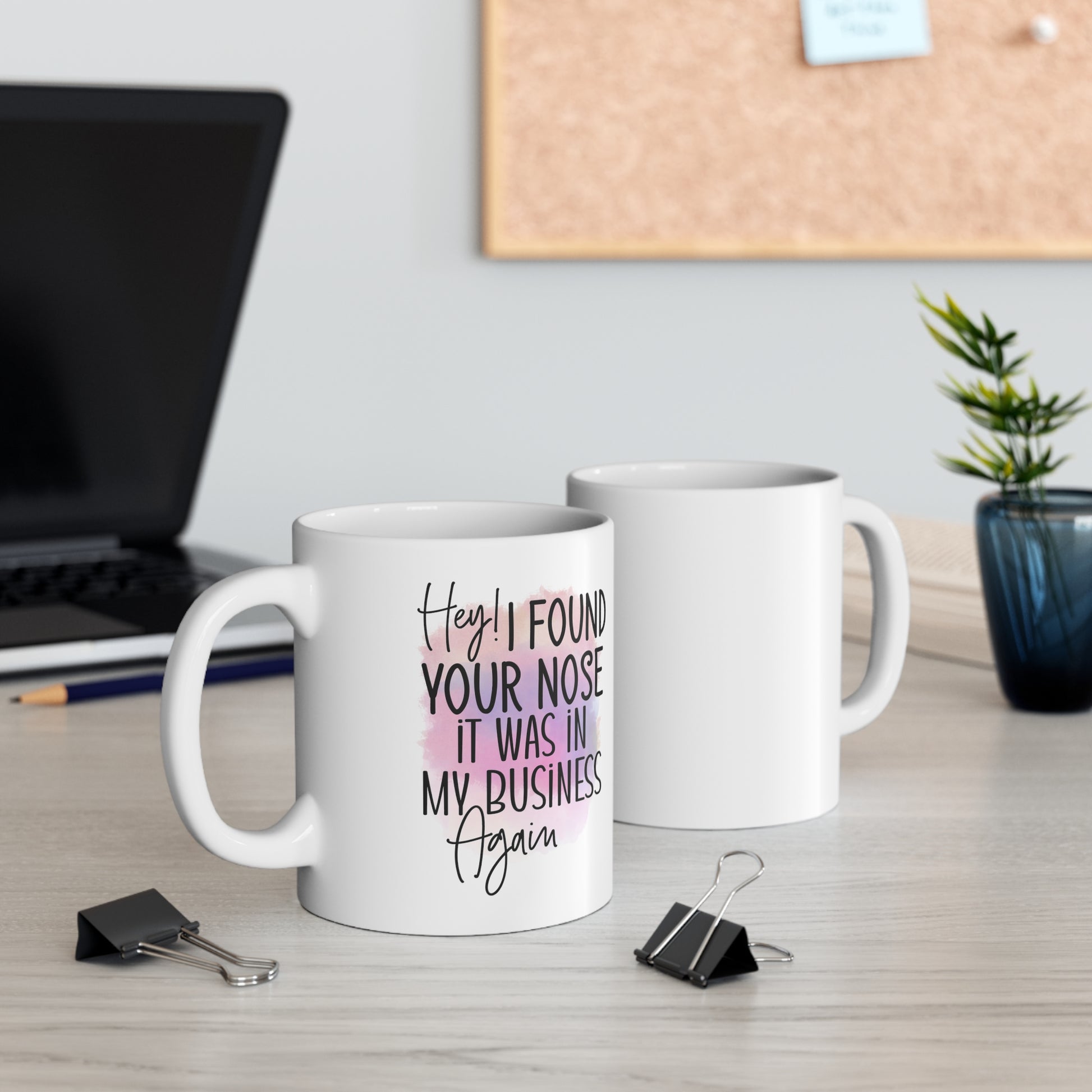 Novelty coffee mug with snarky quote for moms
