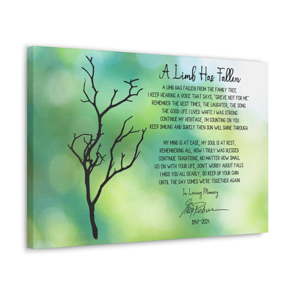 A Limb Has Fallen Custom Canvas Art