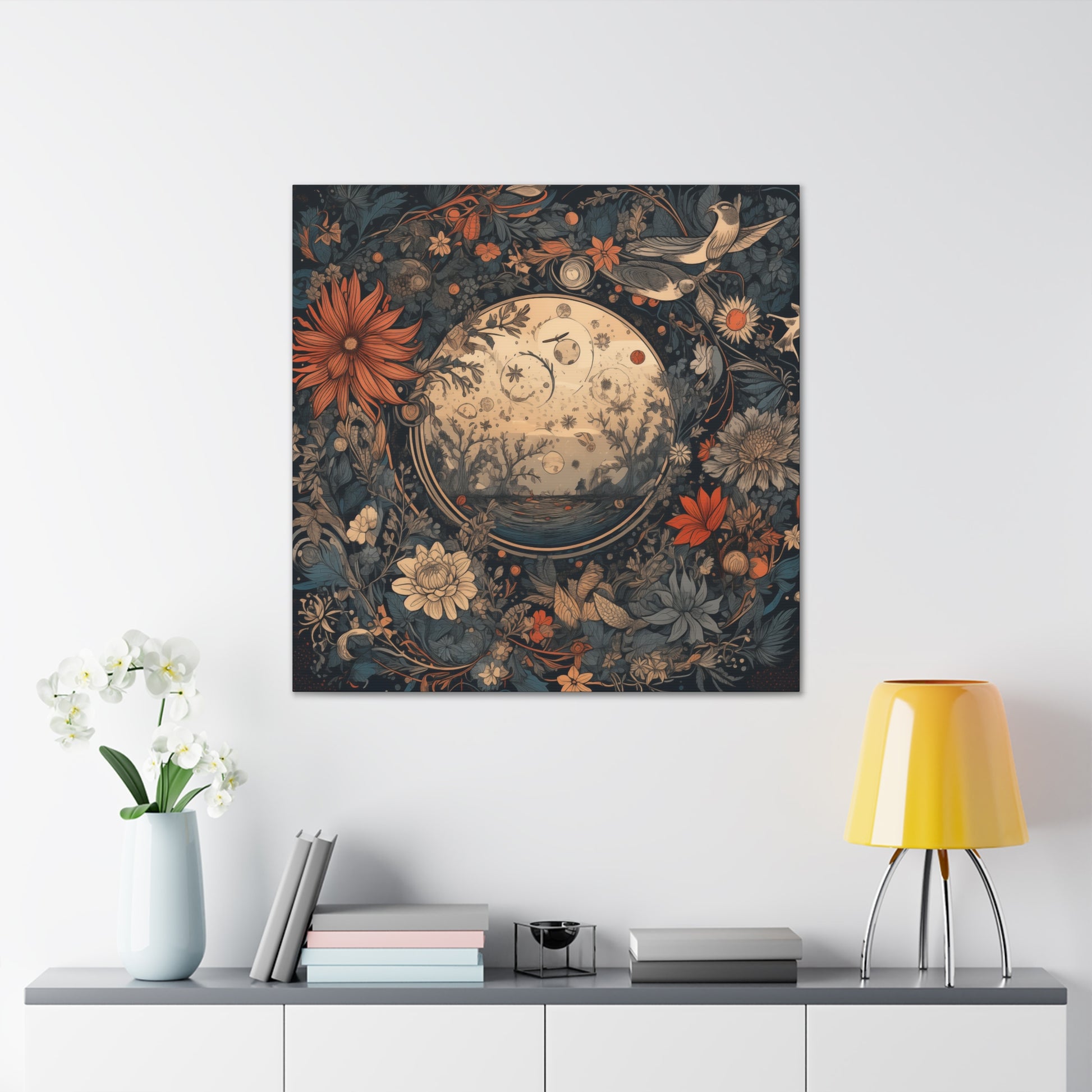 "Floral Celestial" Canvas Print - Weave Got Gifts - Unique Gifts You Won’t Find Anywhere Else!