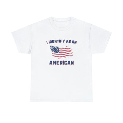 Proud American apparel with patriotic message
