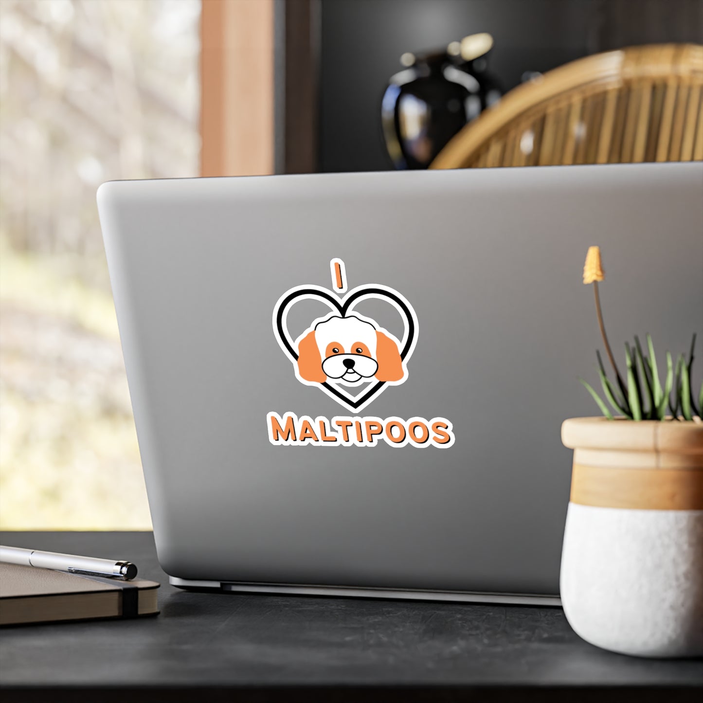 "I Love Maltipoos" Vinyl Sticker - Weave Got Gifts - Unique Gifts You Won’t Find Anywhere Else!