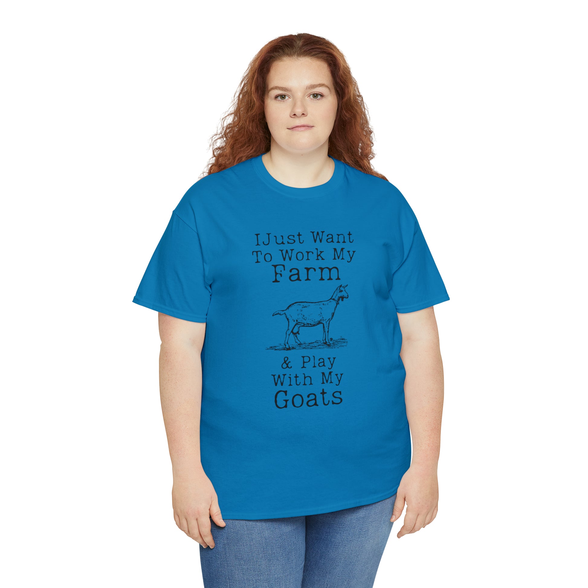 "I Just Want To Work My Farm & Play With My Goats" T-Shirt - Weave Got Gifts - Unique Gifts You Won’t Find Anywhere Else!