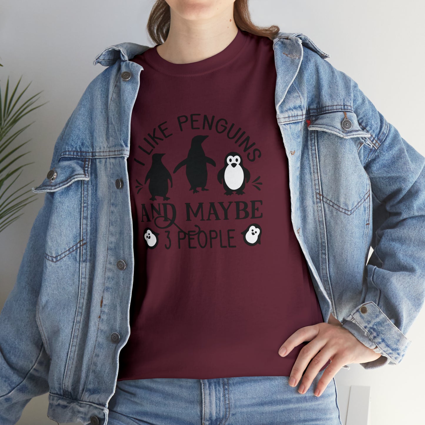 "I Like Penguins & Maybe 3 People" T-Shirt - Weave Got Gifts - Unique Gifts You Won’t Find Anywhere Else!