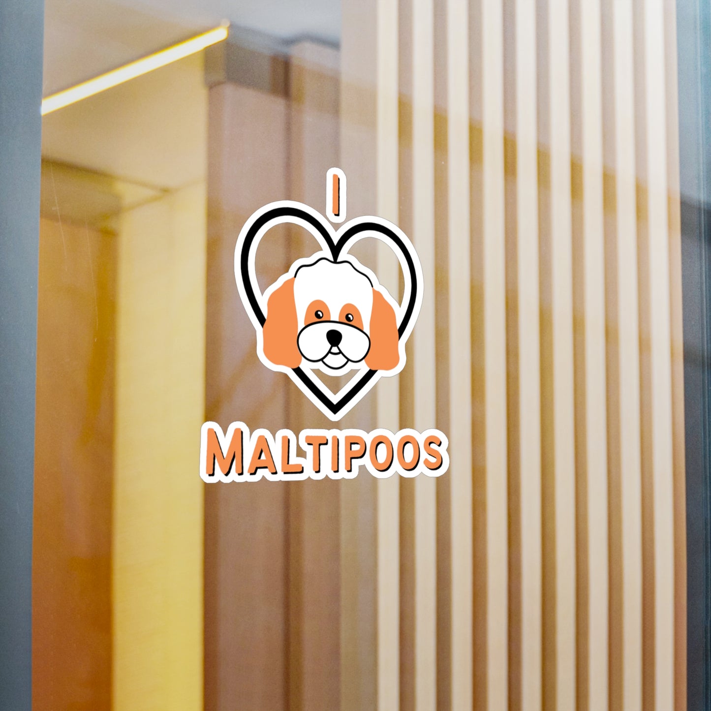 "I Love Maltipoos" Vinyl Sticker - Weave Got Gifts - Unique Gifts You Won’t Find Anywhere Else!