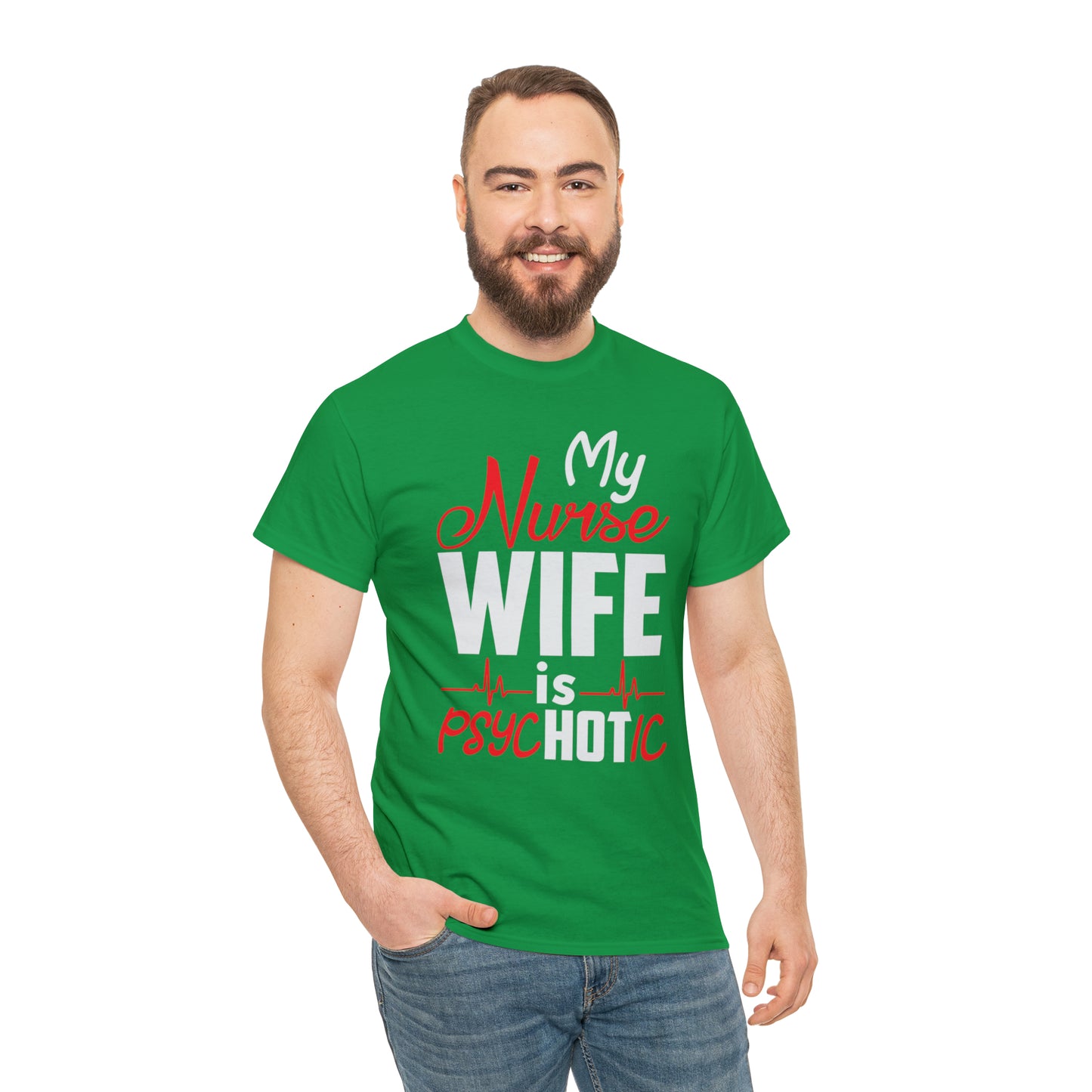 Nurse wife humor t-shirt for husbands
