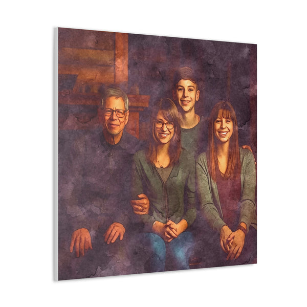 "Family In Watercolor" Custom Wall Art - Weave Got Gifts - Unique Gifts You Won’t Find Anywhere Else!