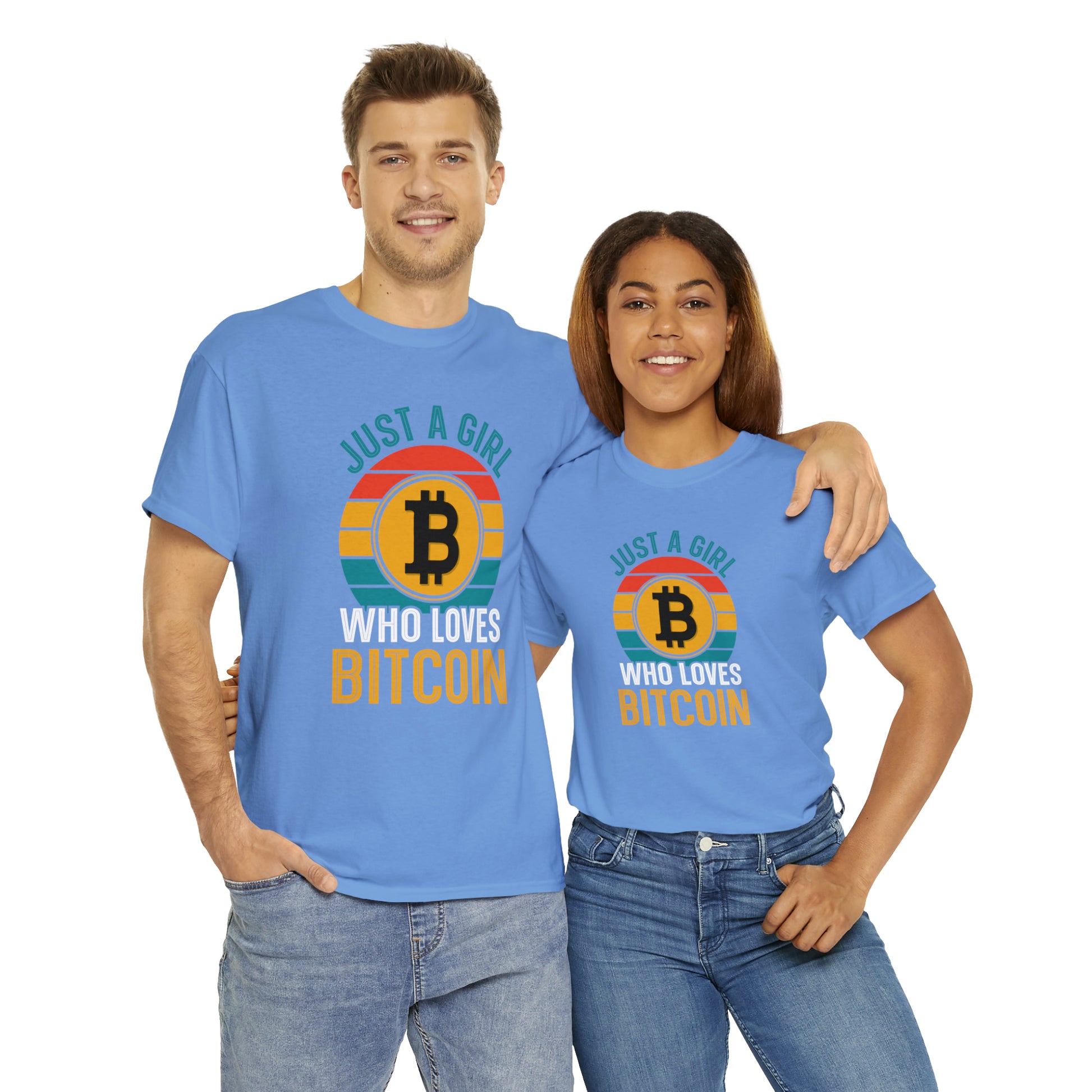 "Just A Girl Who Loves Bitcoin" T-Shirt - Weave Got Gifts - Unique Gifts You Won’t Find Anywhere Else!