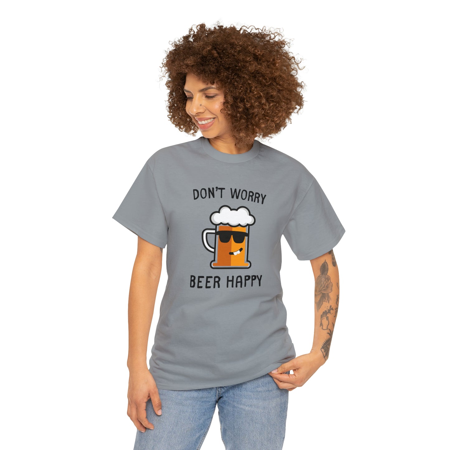 "Don't Worry, Beer Happy" T-Shirt - Weave Got Gifts - Unique Gifts You Won’t Find Anywhere Else!