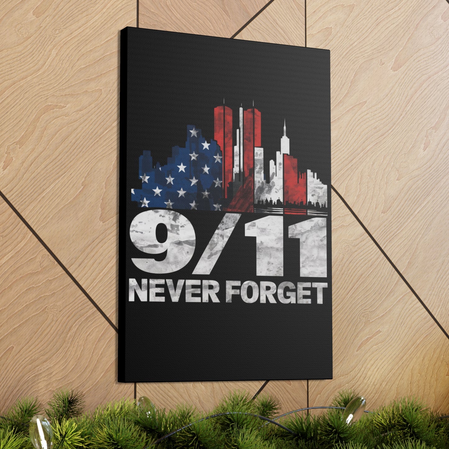 Never Forget 9/11: Canvas Wall Art