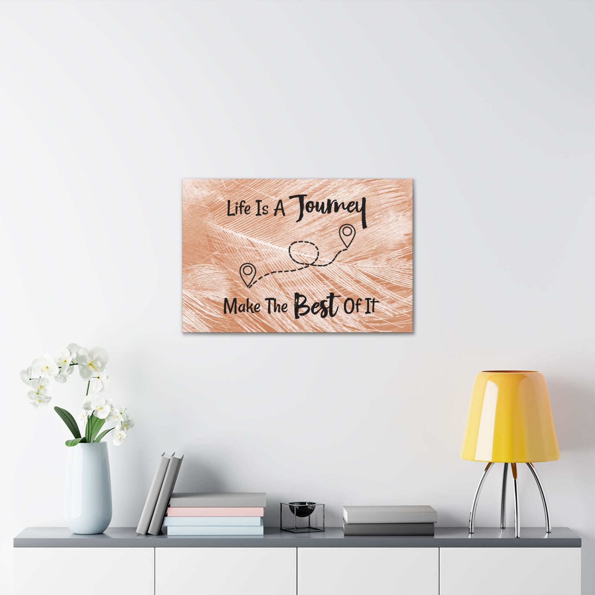 "Life Is A Journey, Make The Best Of It" Wall Art - Weave Got Gifts - Unique Gifts You Won’t Find Anywhere Else!