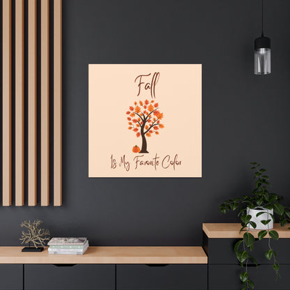 Fall wall decor with tree and autumn colors
