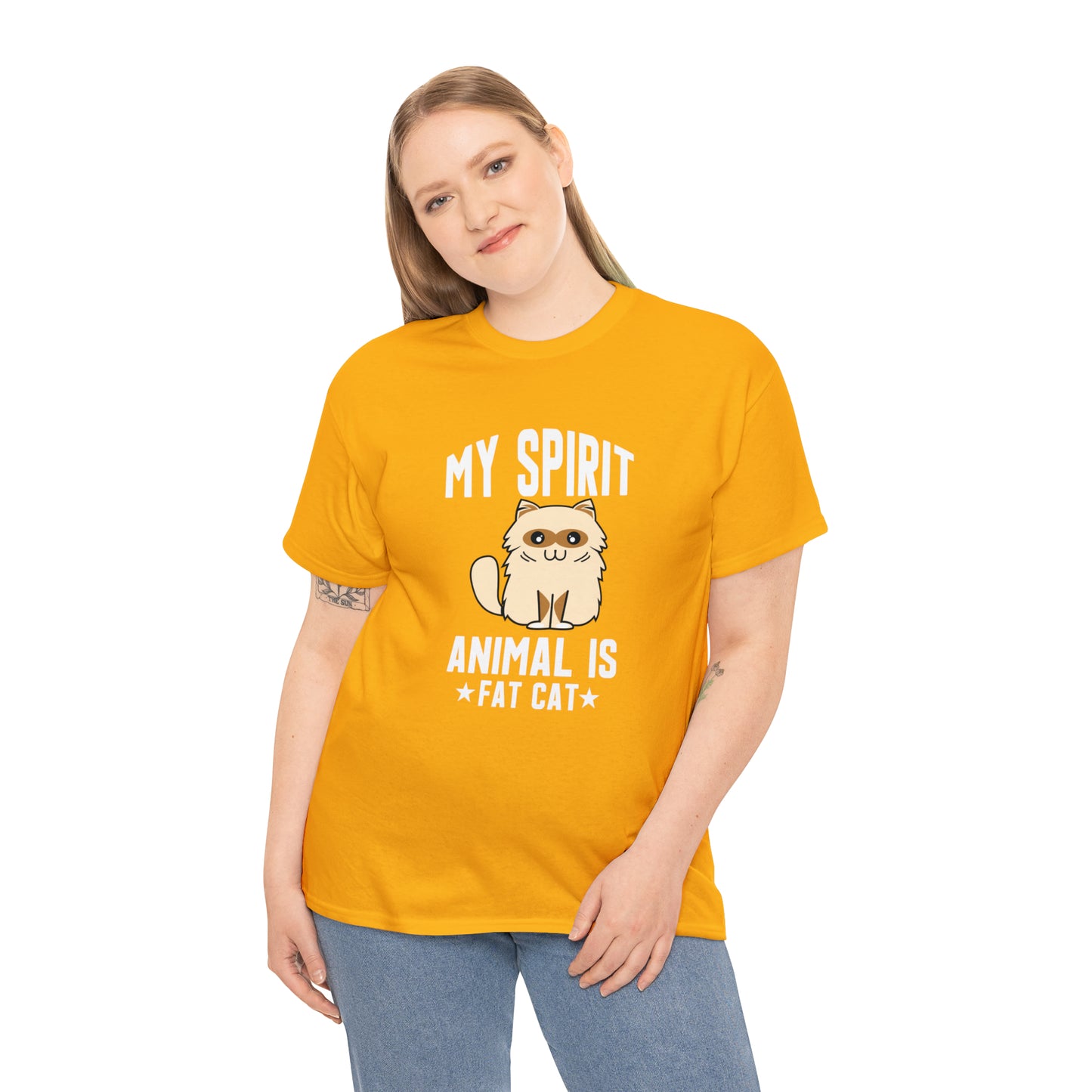 "Fat Cat Spirit Animal" T-Shirt - Weave Got Gifts - Unique Gifts You Won’t Find Anywhere Else!