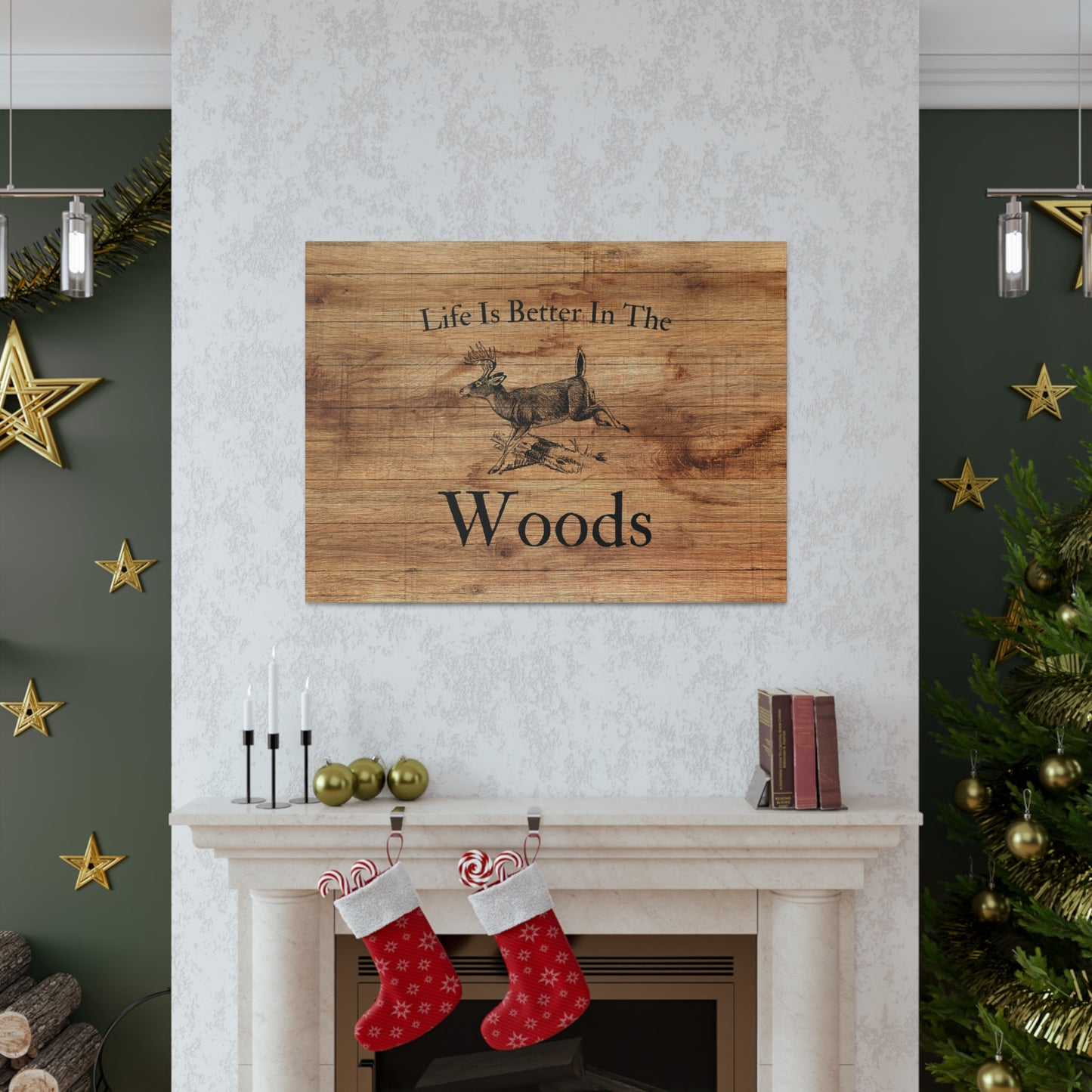 "Life Is Better In The Woods" Wall Art - Weave Got Gifts - Unique Gifts You Won’t Find Anywhere Else!