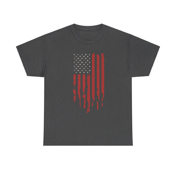 Patriotic unisex t-shirt with flag design