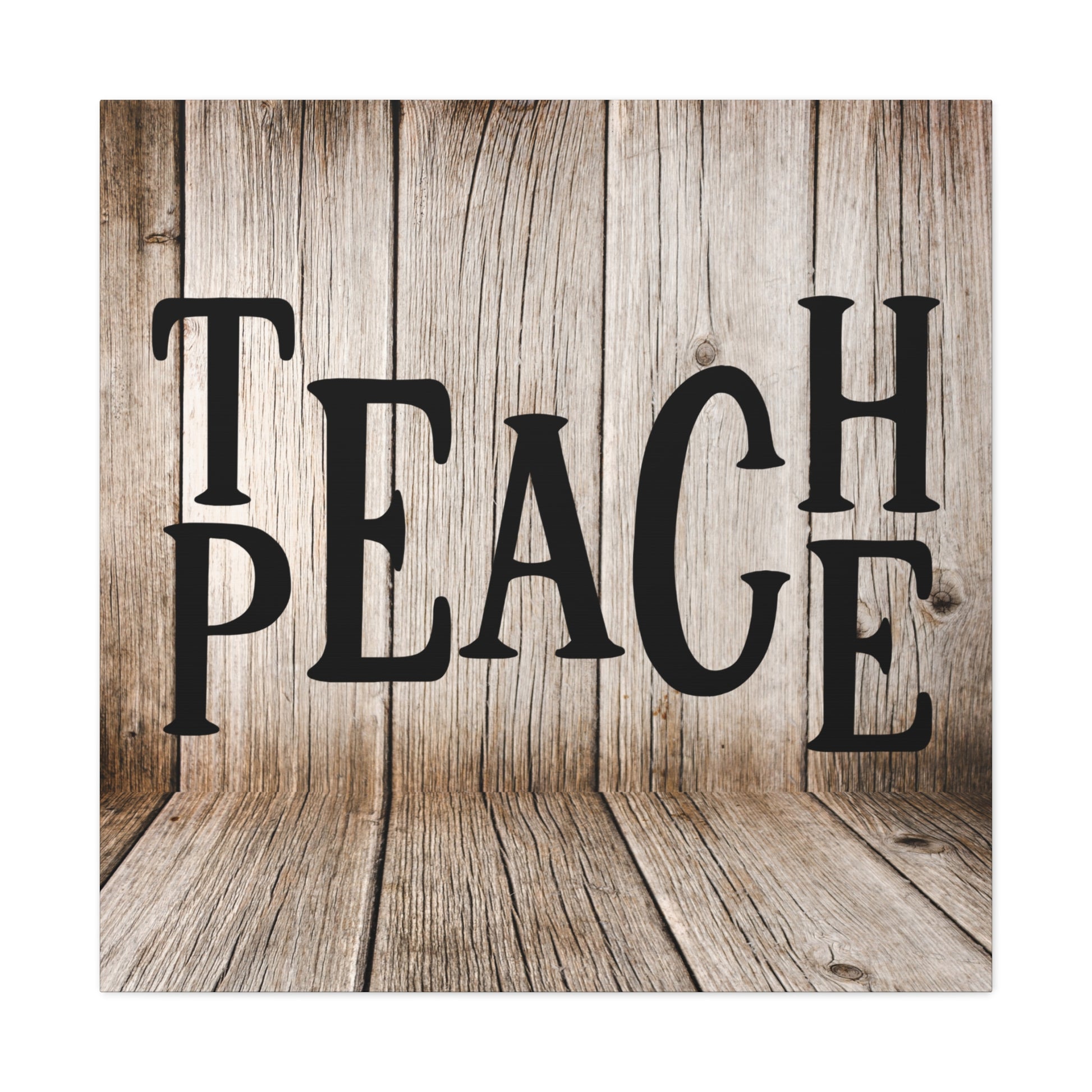 "Teach Peace" Rustic Wall Art - Weave Got Gifts - Unique Gifts You Won’t Find Anywhere Else!