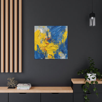 "Abstract Blue & Yellow" Wall Art - Weave Got Gifts - Unique Gifts You Won’t Find Anywhere Else!