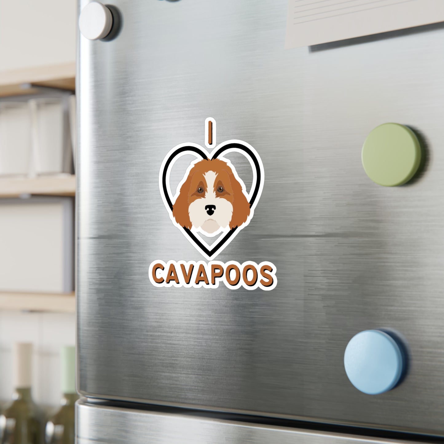 "I Love Cavapoos" Vinyl Decals - Weave Got Gifts - Unique Gifts You Won’t Find Anywhere Else!