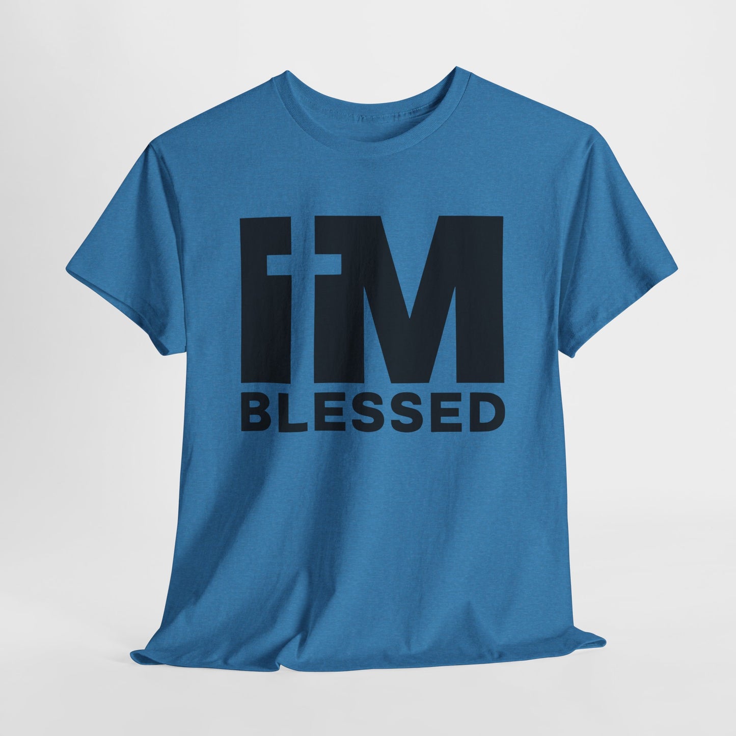 Tear-away label Blessed shirt for women and men.
