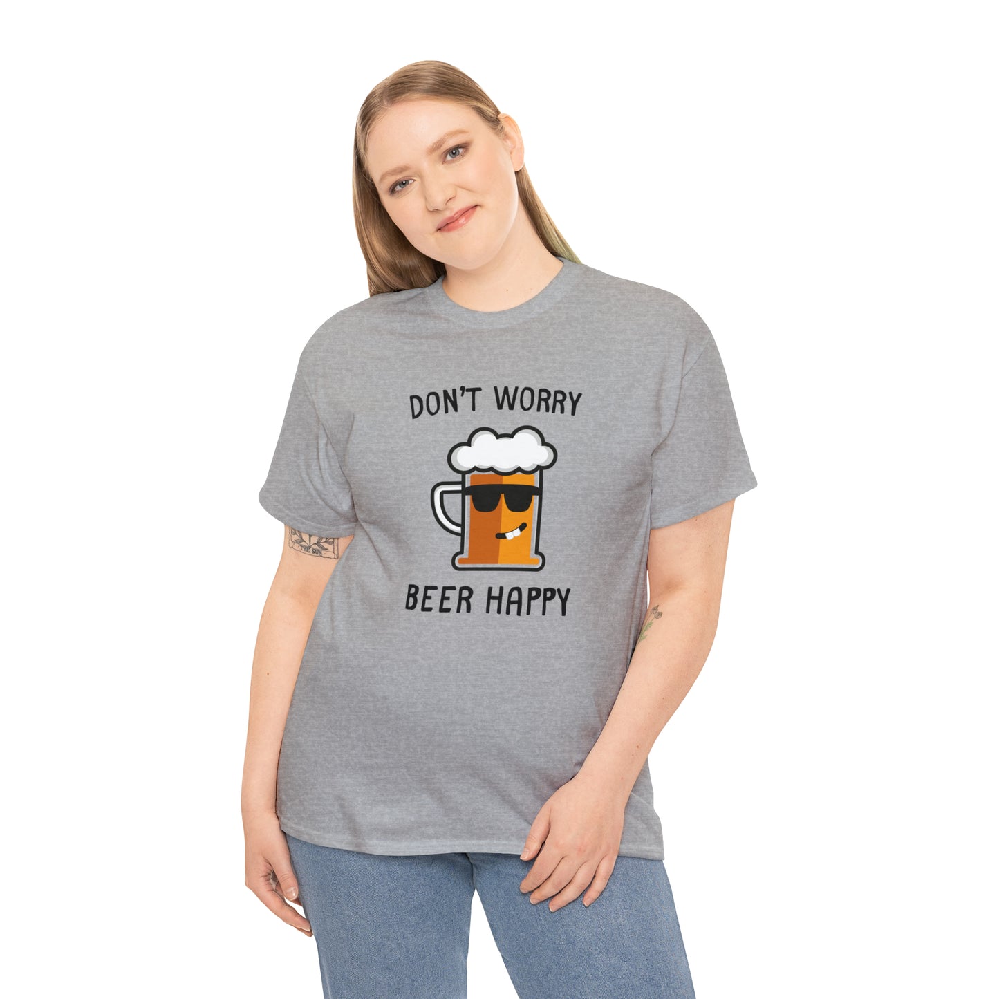 "Don't Worry, Beer Happy" T-Shirt - Weave Got Gifts - Unique Gifts You Won’t Find Anywhere Else!