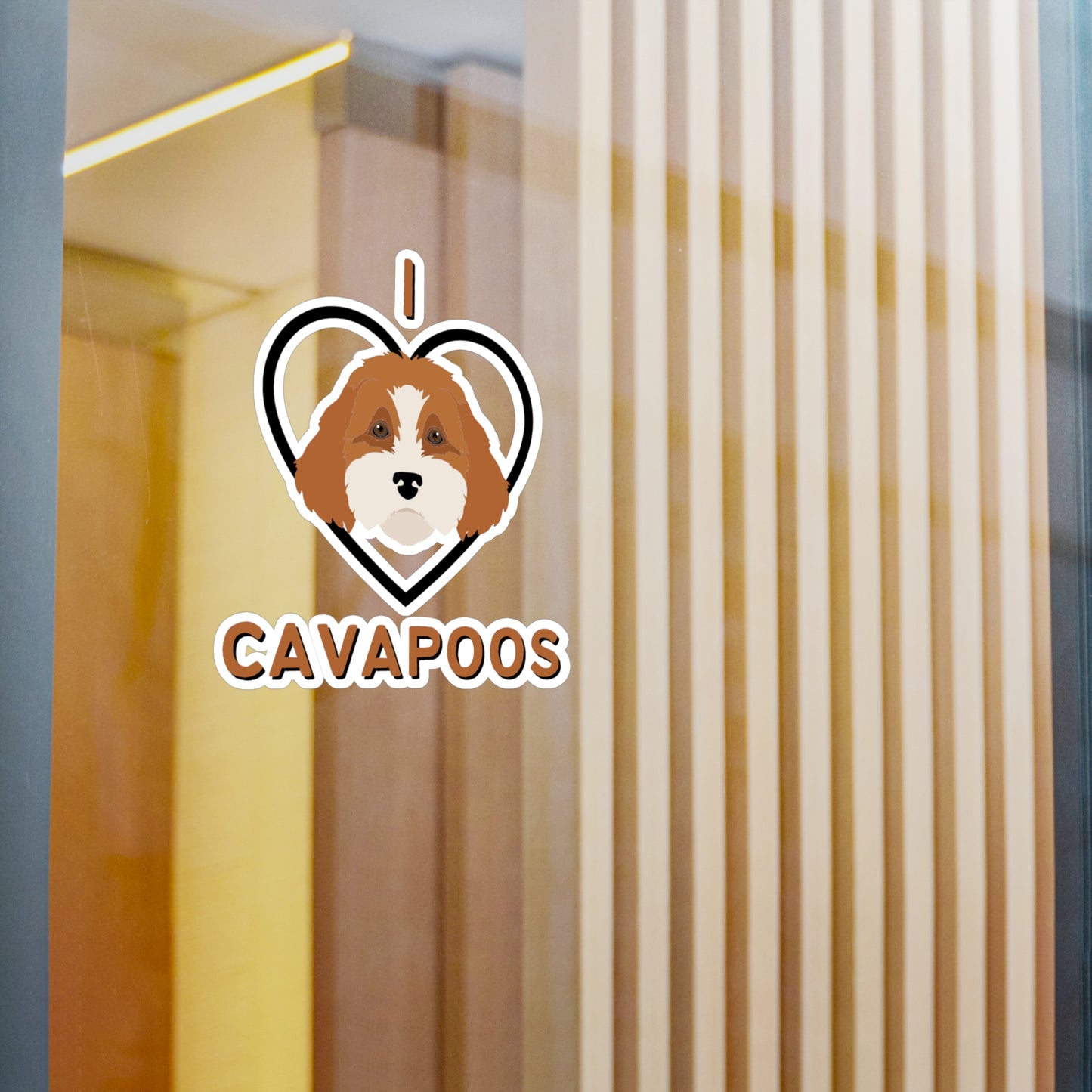 "I Love Cavapoos" Vinyl Decals - Weave Got Gifts - Unique Gifts You Won’t Find Anywhere Else!