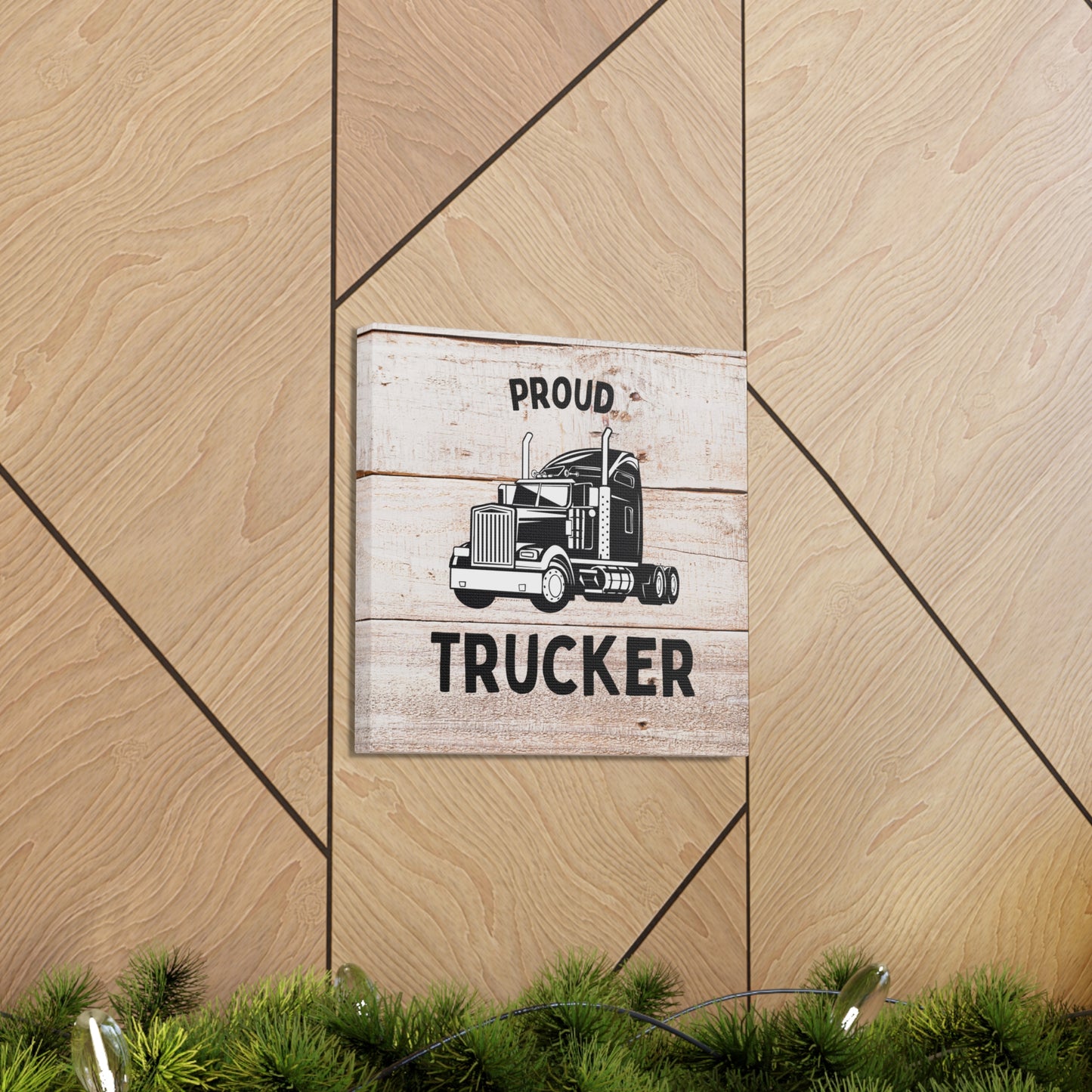 "Proud Trucker" Wall Art - Weave Got Gifts - Unique Gifts You Won’t Find Anywhere Else!