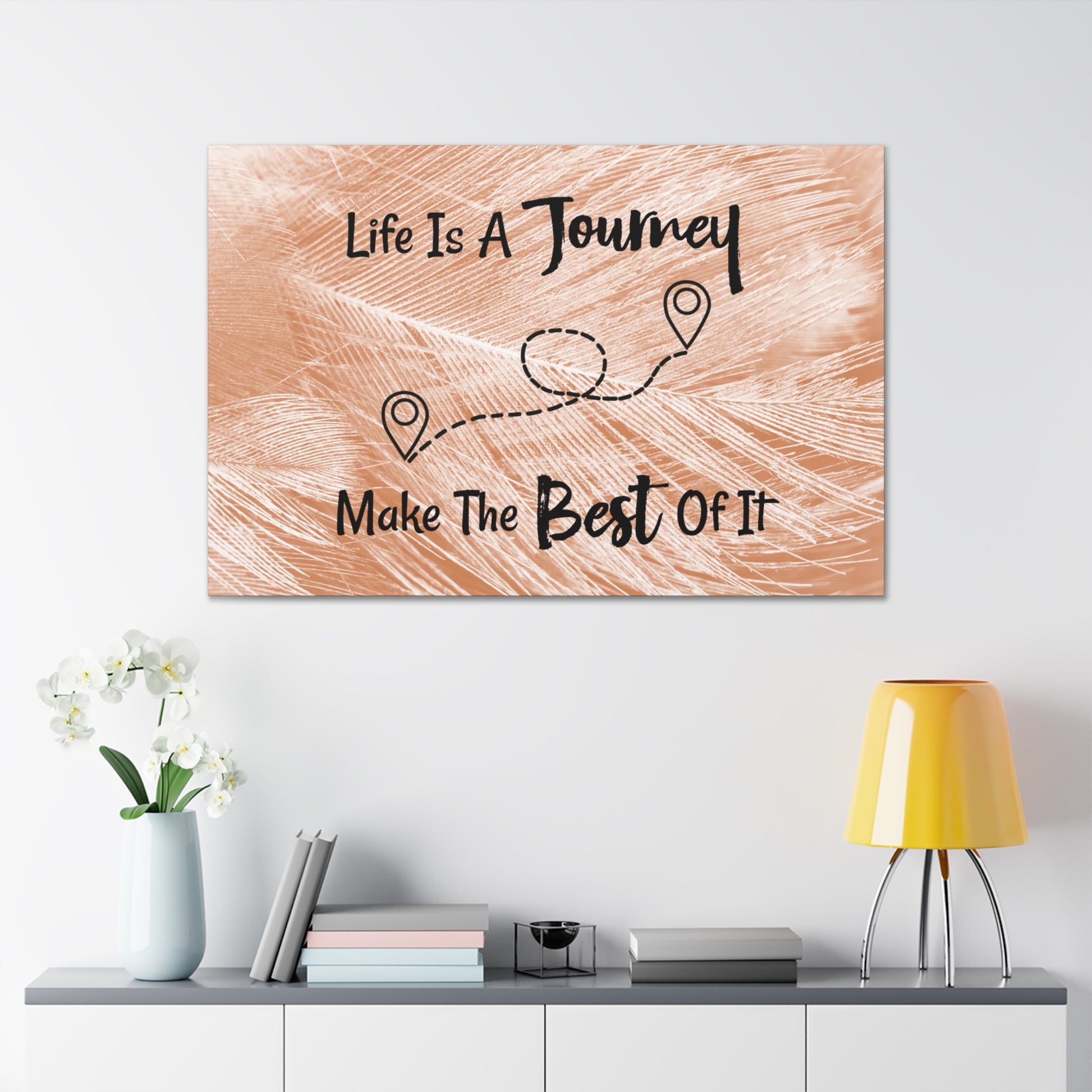 "Life Is A Journey, Make The Best Of It" Wall Art - Weave Got Gifts - Unique Gifts You Won’t Find Anywhere Else!