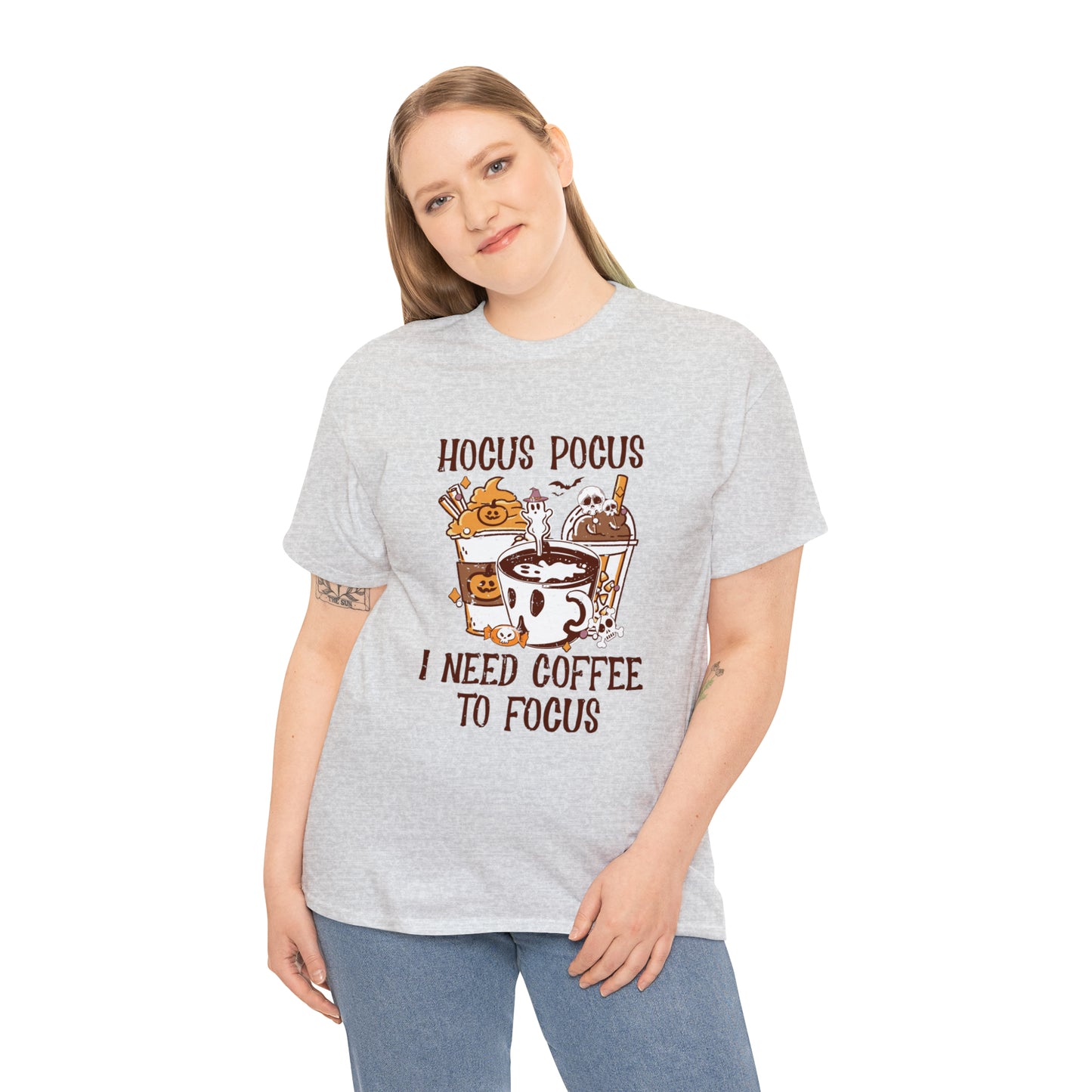 "Hocus Pocus, I Need Coffee To Focus" T-Shirt - Weave Got Gifts - Unique Gifts You Won’t Find Anywhere Else!