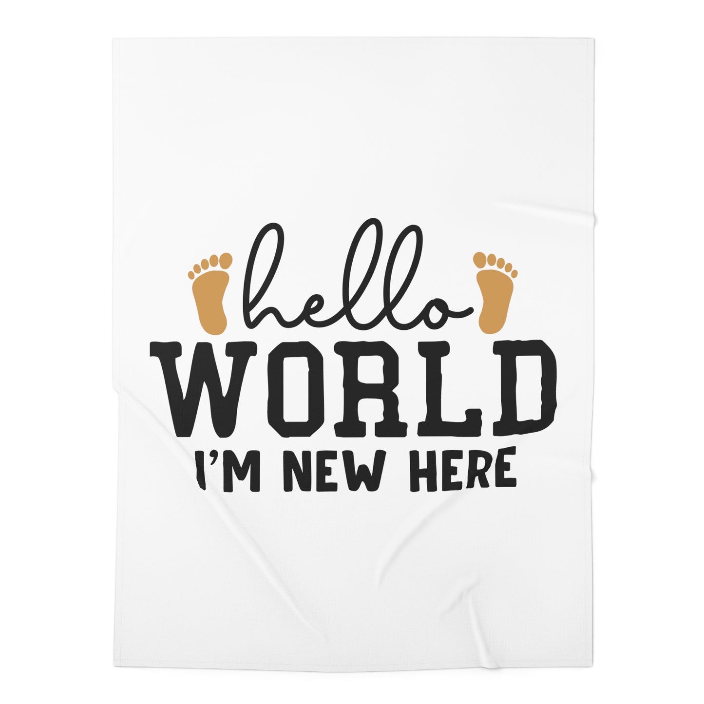 "Hello World, I'm New Here" Baby Swaddle Blanket - Weave Got Gifts - Unique Gifts You Won’t Find Anywhere Else!