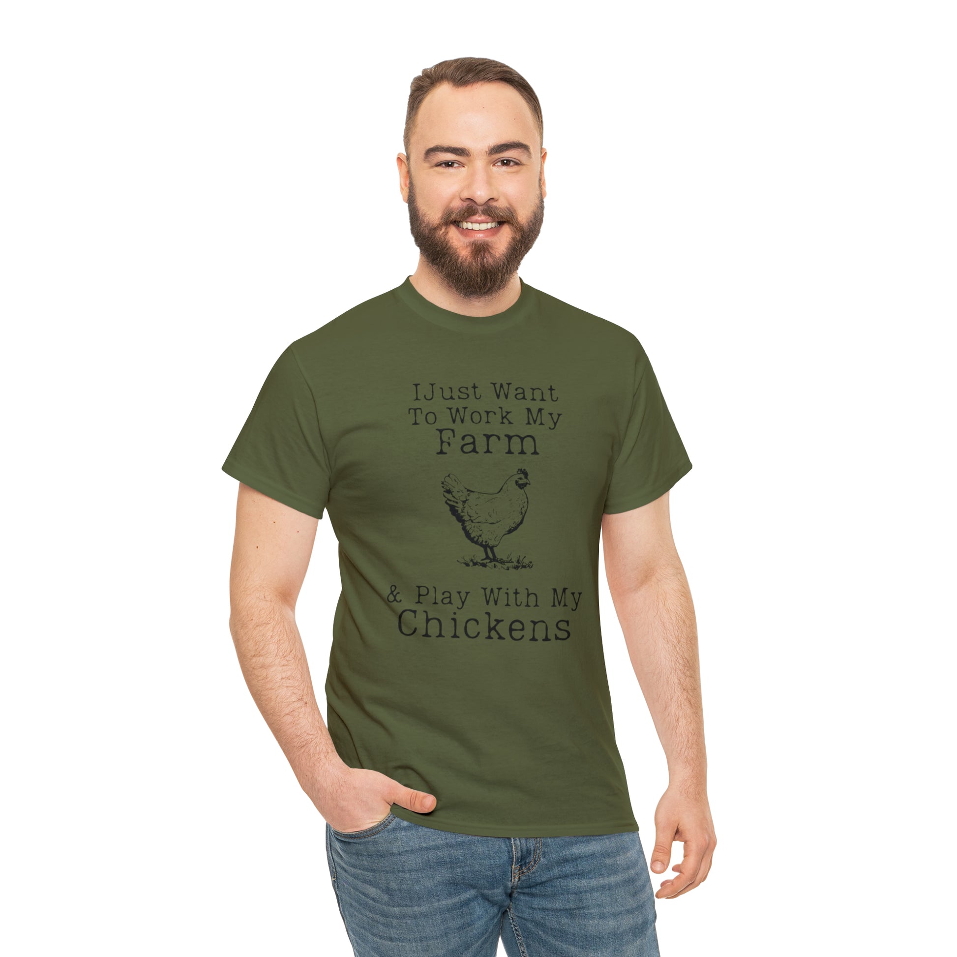 "Farm & Chickens" T-Shirt - Weave Got Gifts - Unique Gifts You Won’t Find Anywhere Else!