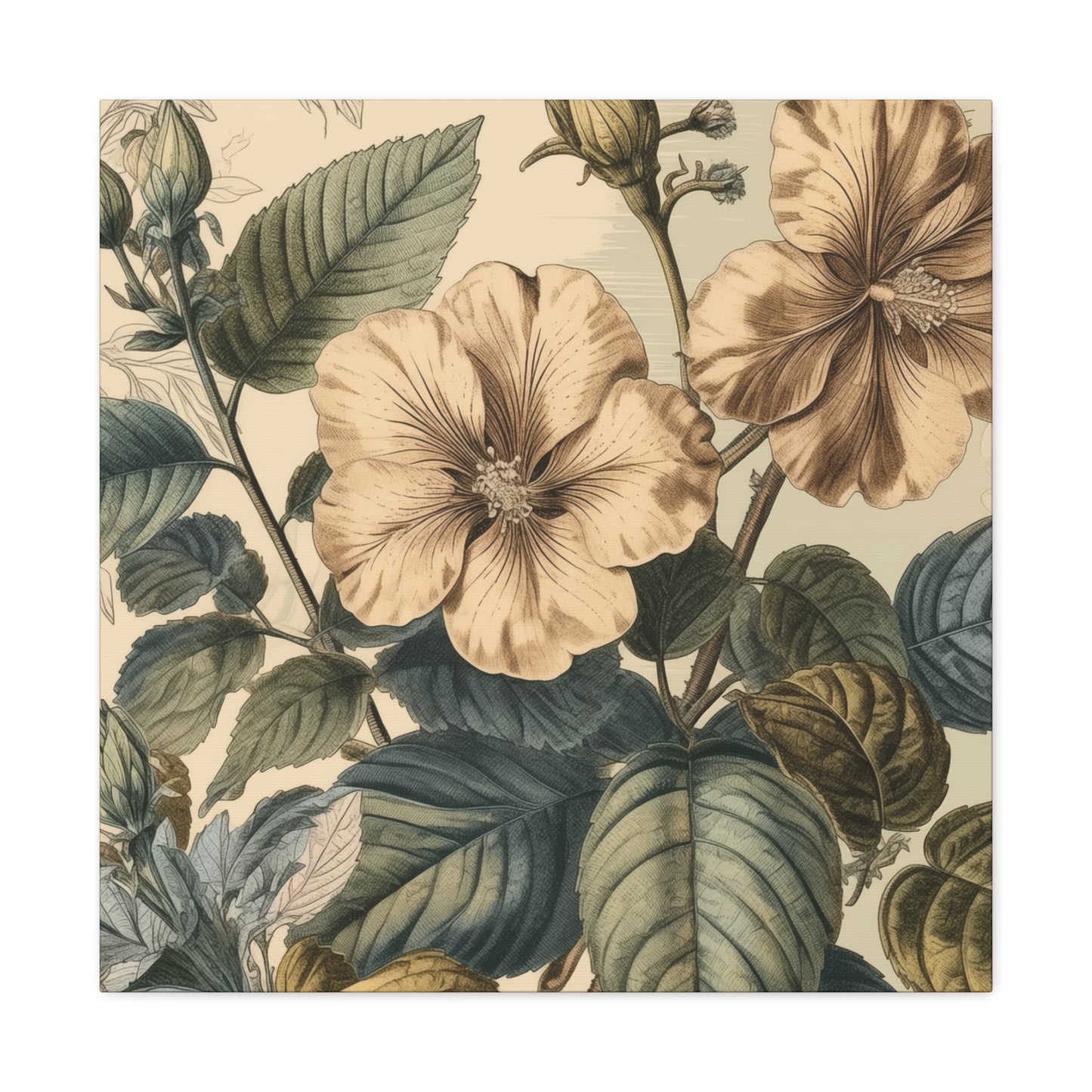 "Vintage Flower Illustrations" Wall Art - Weave Got Gifts - Unique Gifts You Won’t Find Anywhere Else!