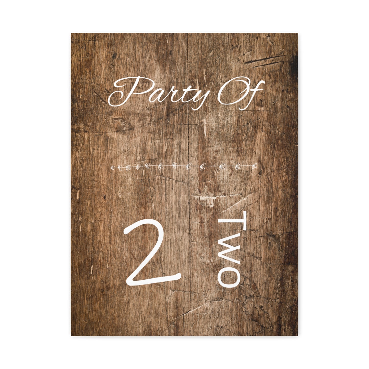 High-quality wedding canvas print with farmhouse-inspired design
