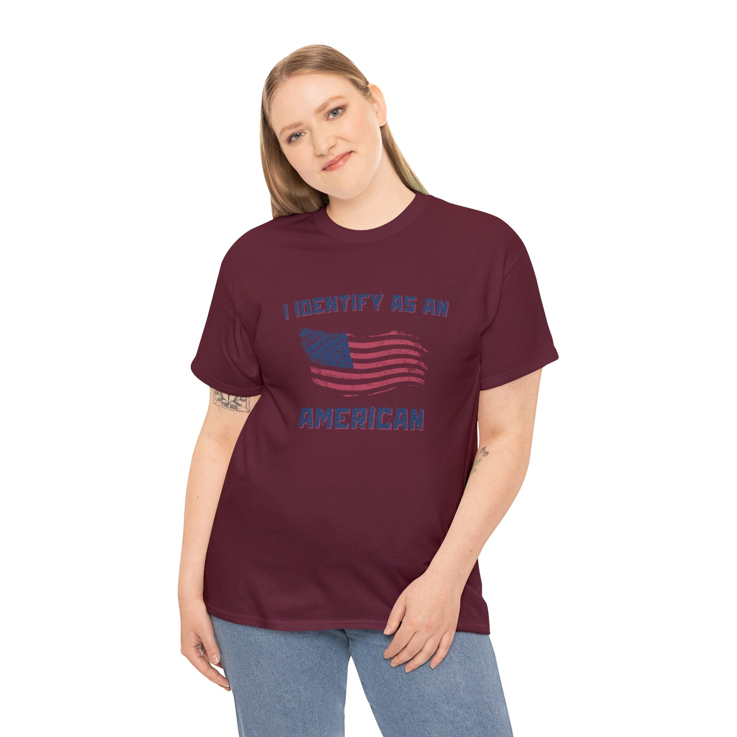 "I Identify As An American" T-Shirt - Weave Got Gifts - Unique Gifts You Won’t Find Anywhere Else!