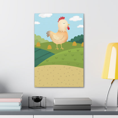 "Farm Chicken" Canvas Wall Art - Weave Got Gifts - Unique Gifts You Won’t Find Anywhere Else!