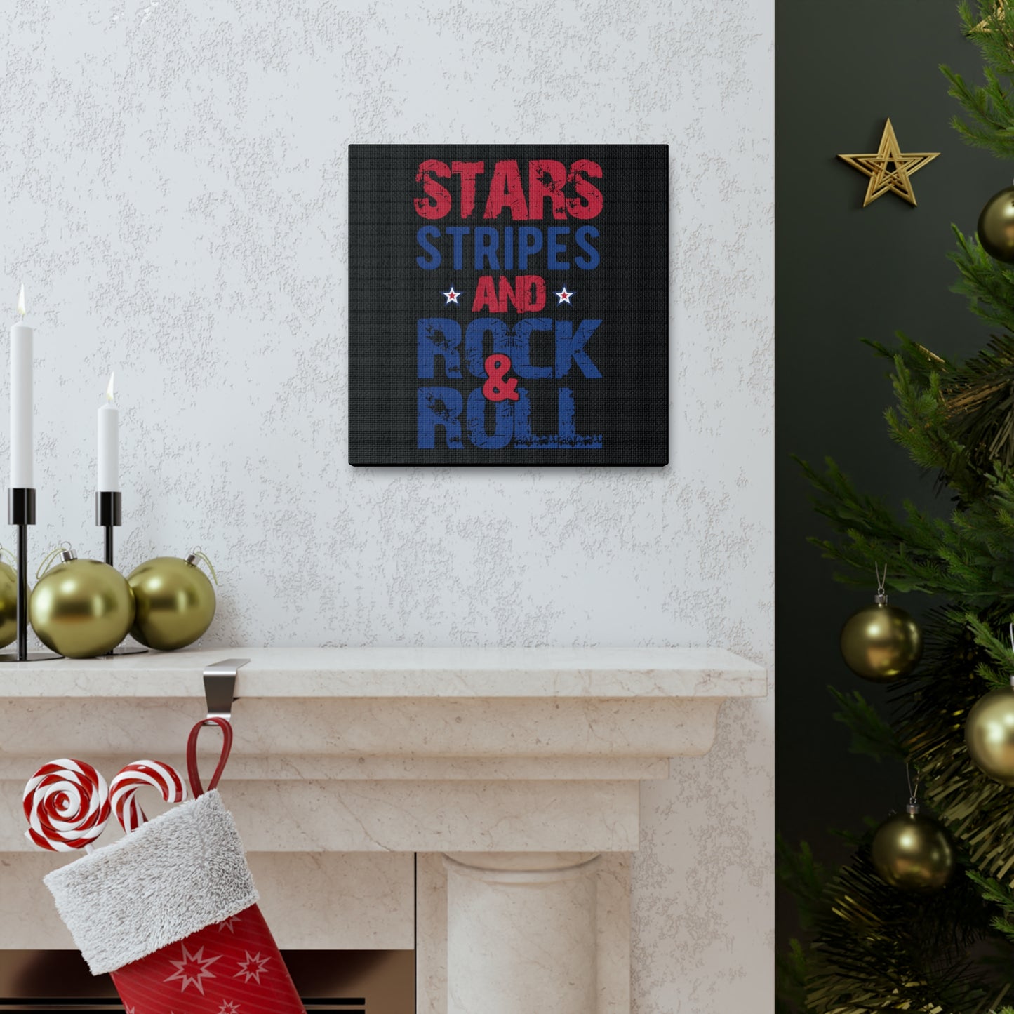 "Stars, Stripes And Rock & Roll" T-Shirt - Weave Got Gifts - Unique Gifts You Won’t Find Anywhere Else!