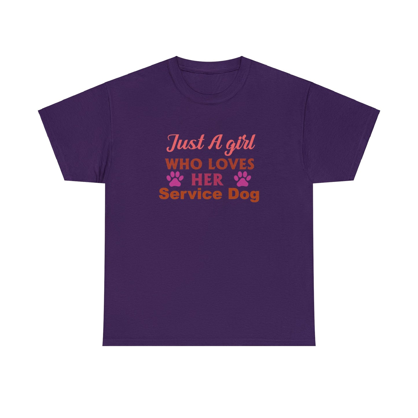 Inspirational dog shirt featuring heartfelt message for service dogs
