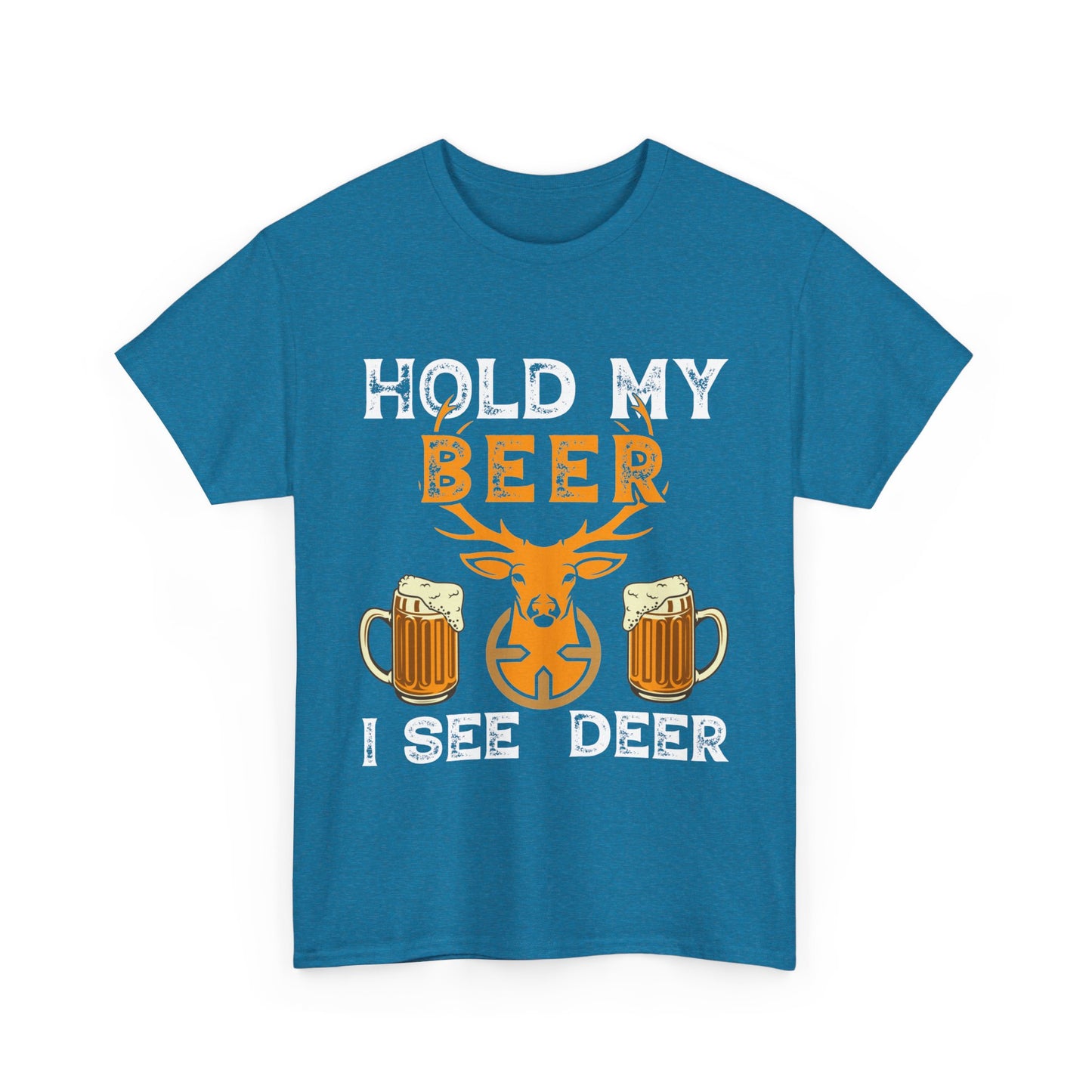 Hold my beer t-shirt with classic fit and soft cotton fabric
