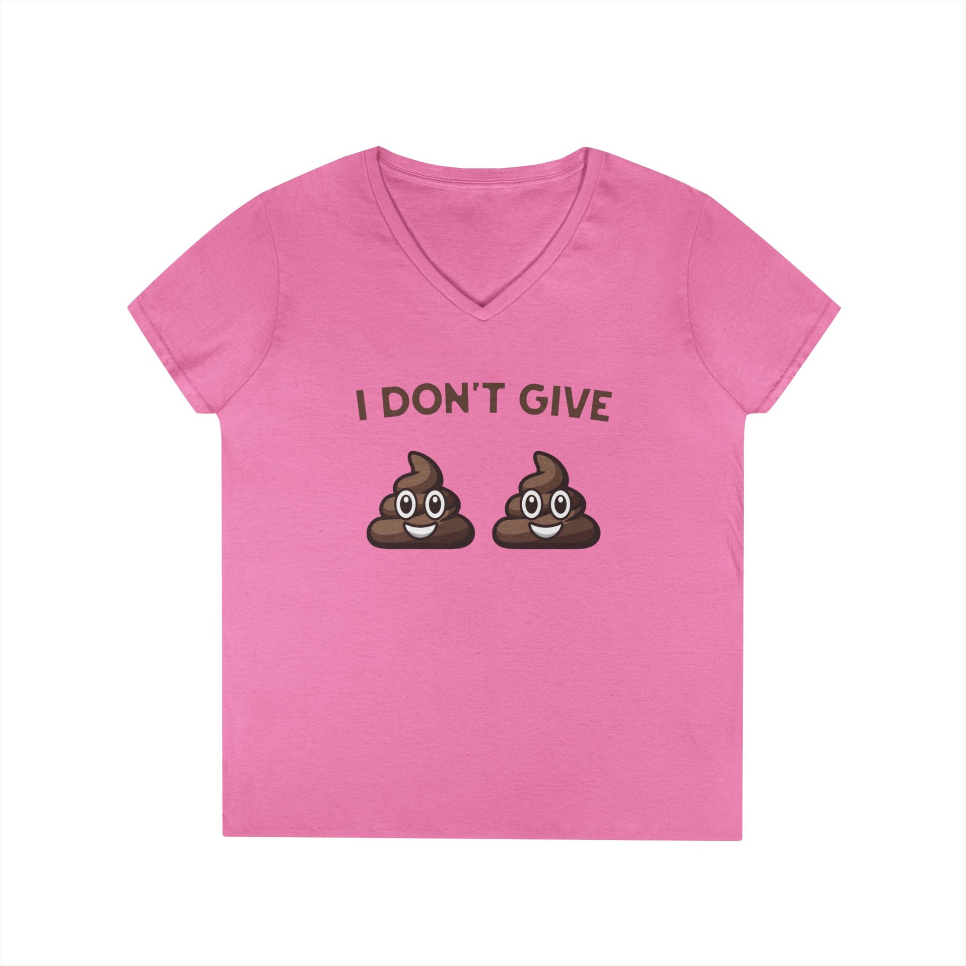 Sassy women’s T-shirt with playful poop emoji graphics
