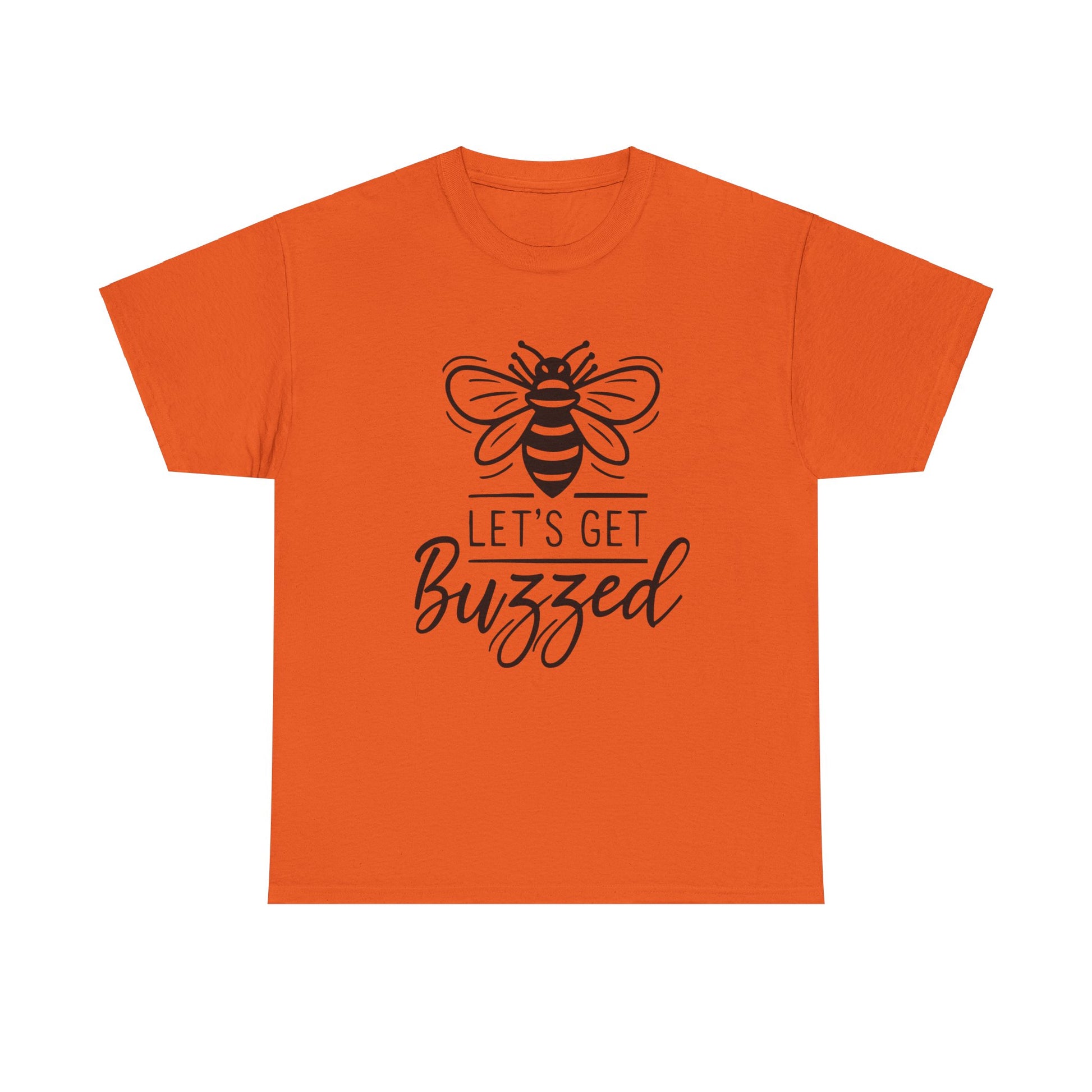 "Let's Get Buzzed Bee Graphic T-Shirt"