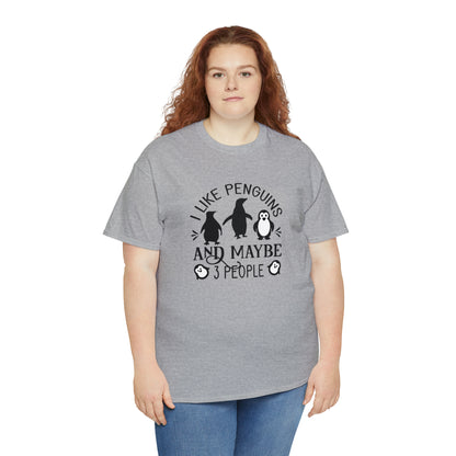 "I Like Penguins & Maybe 3 People" T-Shirt - Weave Got Gifts - Unique Gifts You Won’t Find Anywhere Else!