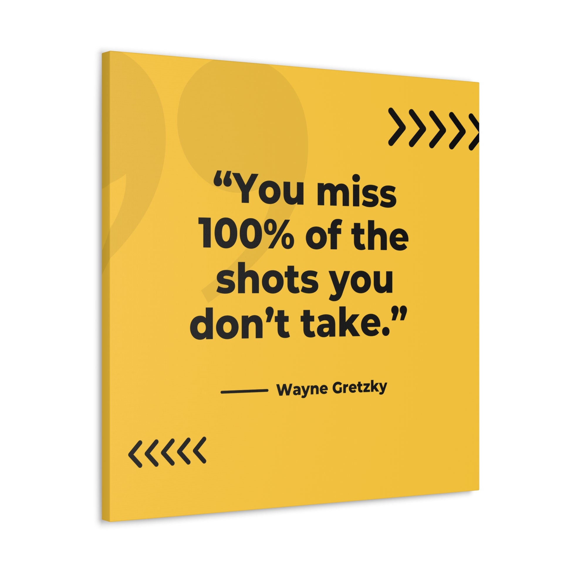 "You Miss 100% Of The Shots You Don't Take" Wall Art - Weave Got Gifts - Unique Gifts You Won’t Find Anywhere Else!